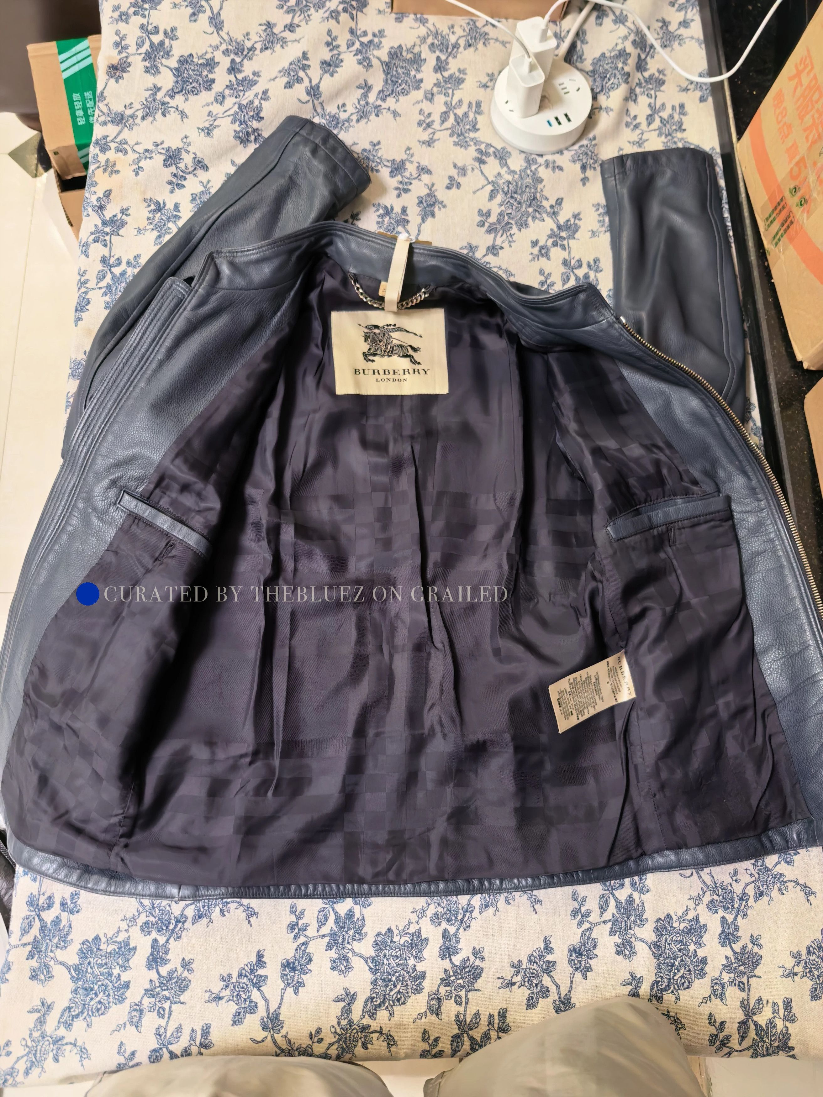 Burberry Black Cowhide Biker Jacket, Size S Size US S / EU 44-46 / 1 - 5 Thumbnail