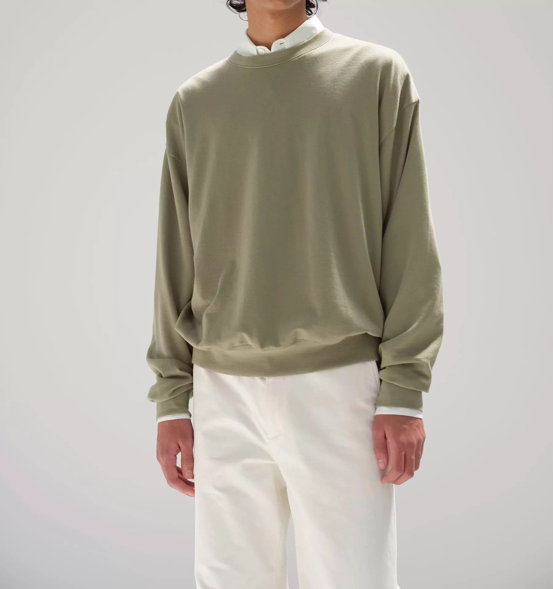 Auralee Soft Beige Crewneck Sweatshirt Size US XL / EU 56 / 4 - 3 Thumbnail