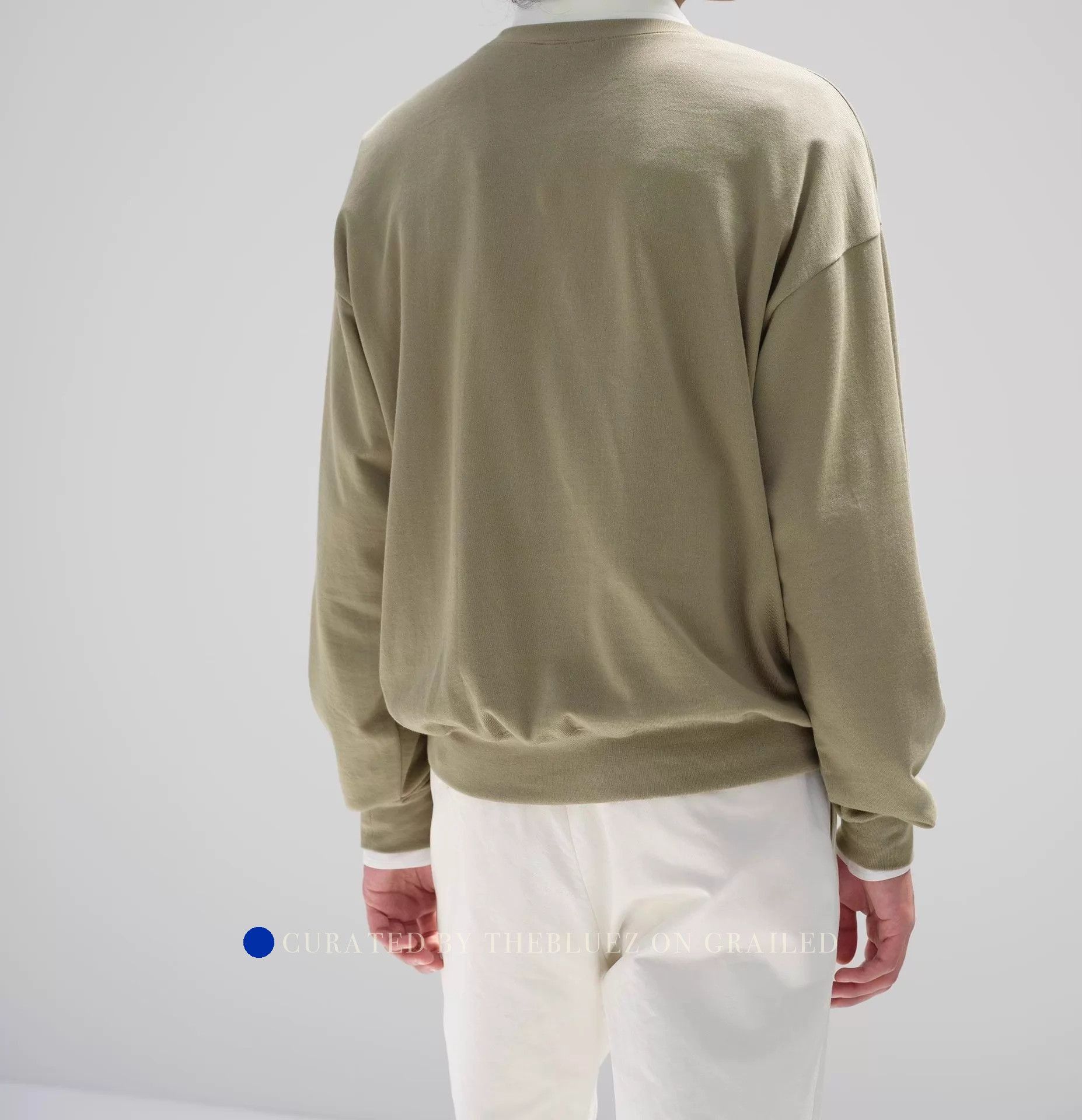 Auralee Soft Beige Crewneck Sweatshirt Size US XL / EU 56 / 4 - 5 Thumbnail
