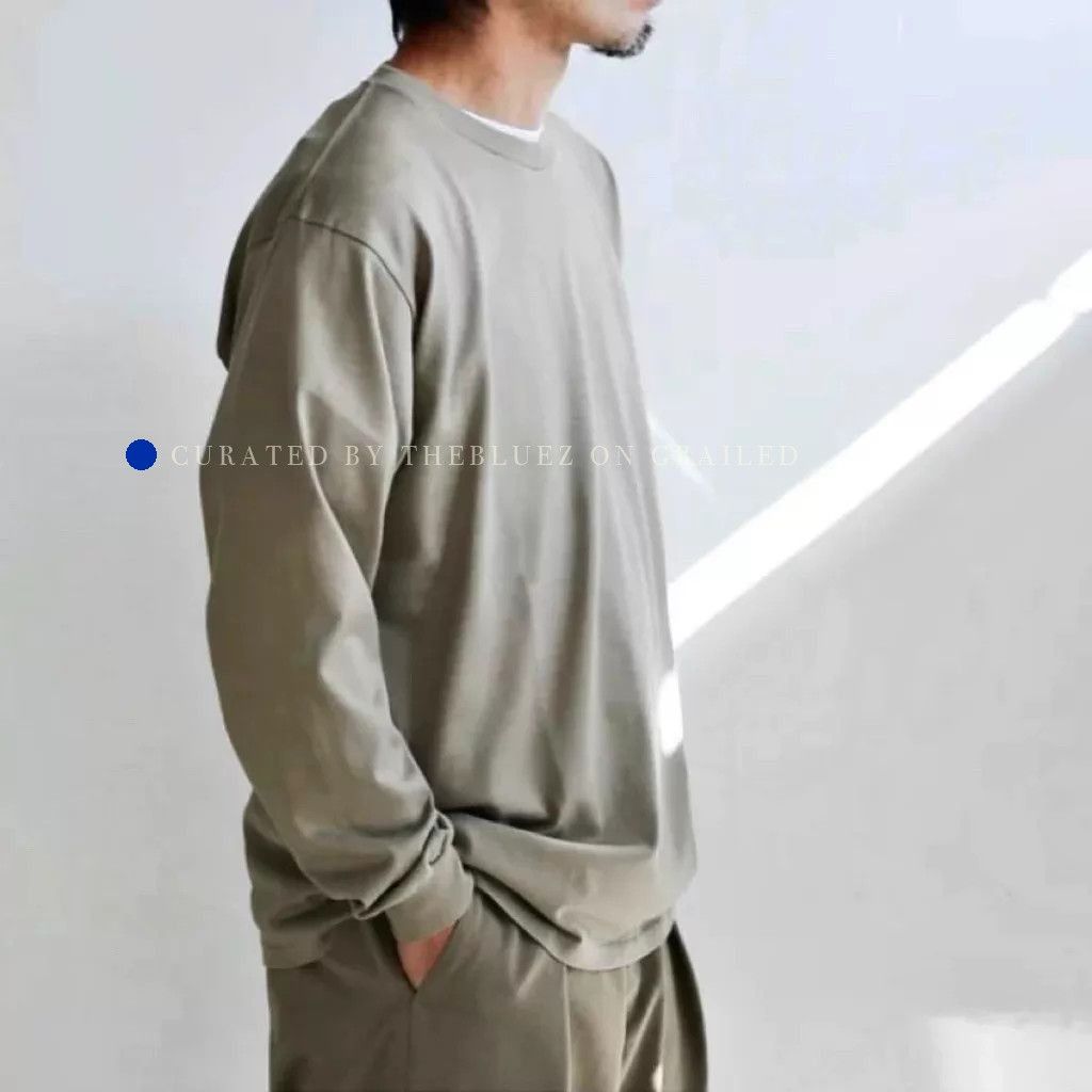 Auralee Multi Color Long Sleeve T-Shirt in XL Size US XL / EU 56 / 4 - 4 Thumbnail