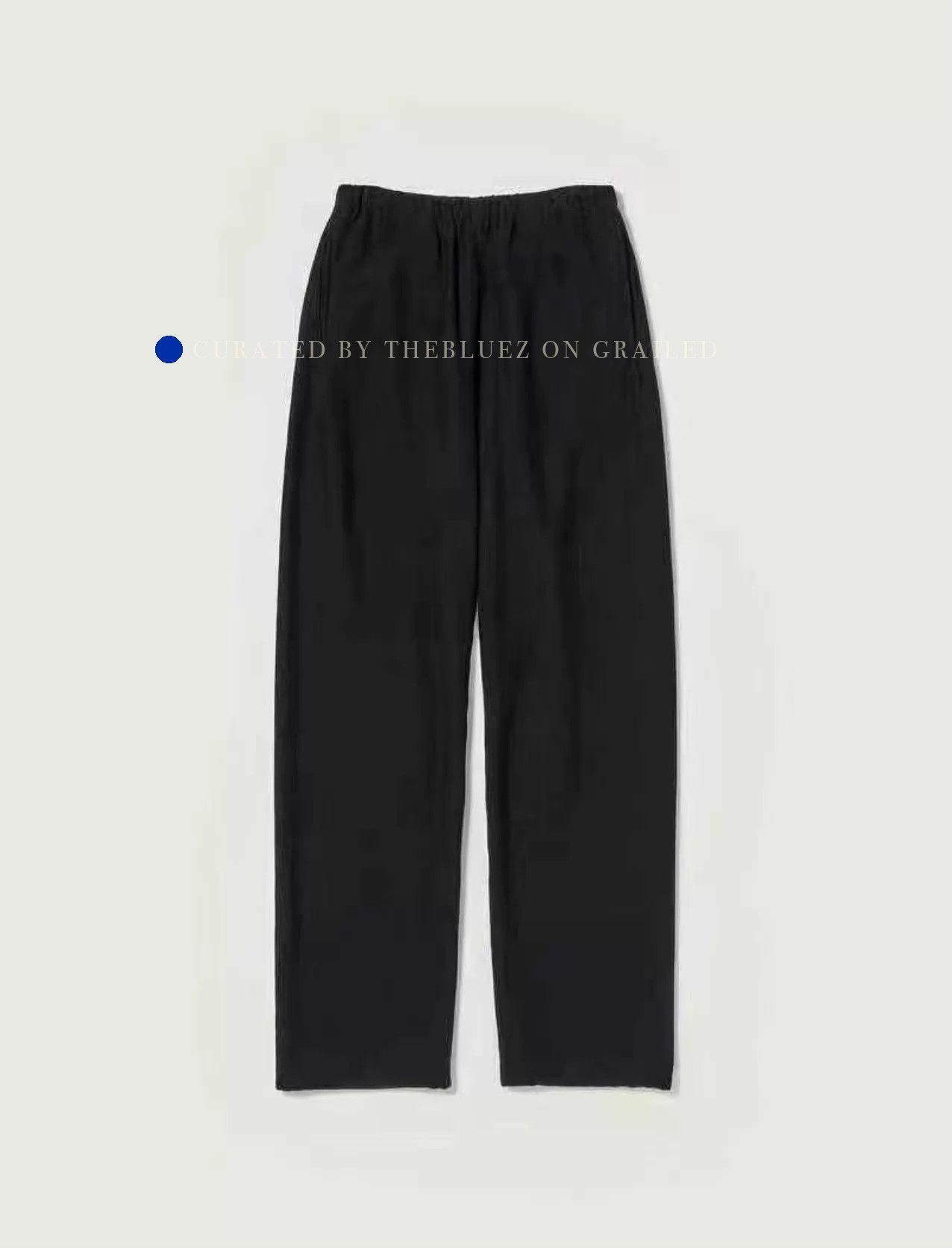 Auralee Soft Black Sweatpants with Straight Fit Size US 36 / EU 52 - 2 Thumbnail