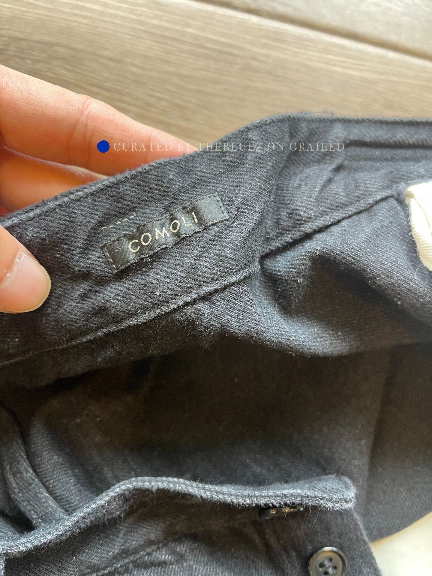 Comoli Black Aesthetic Casual Pants Size US 32 / EU 48 - 3 Thumbnail