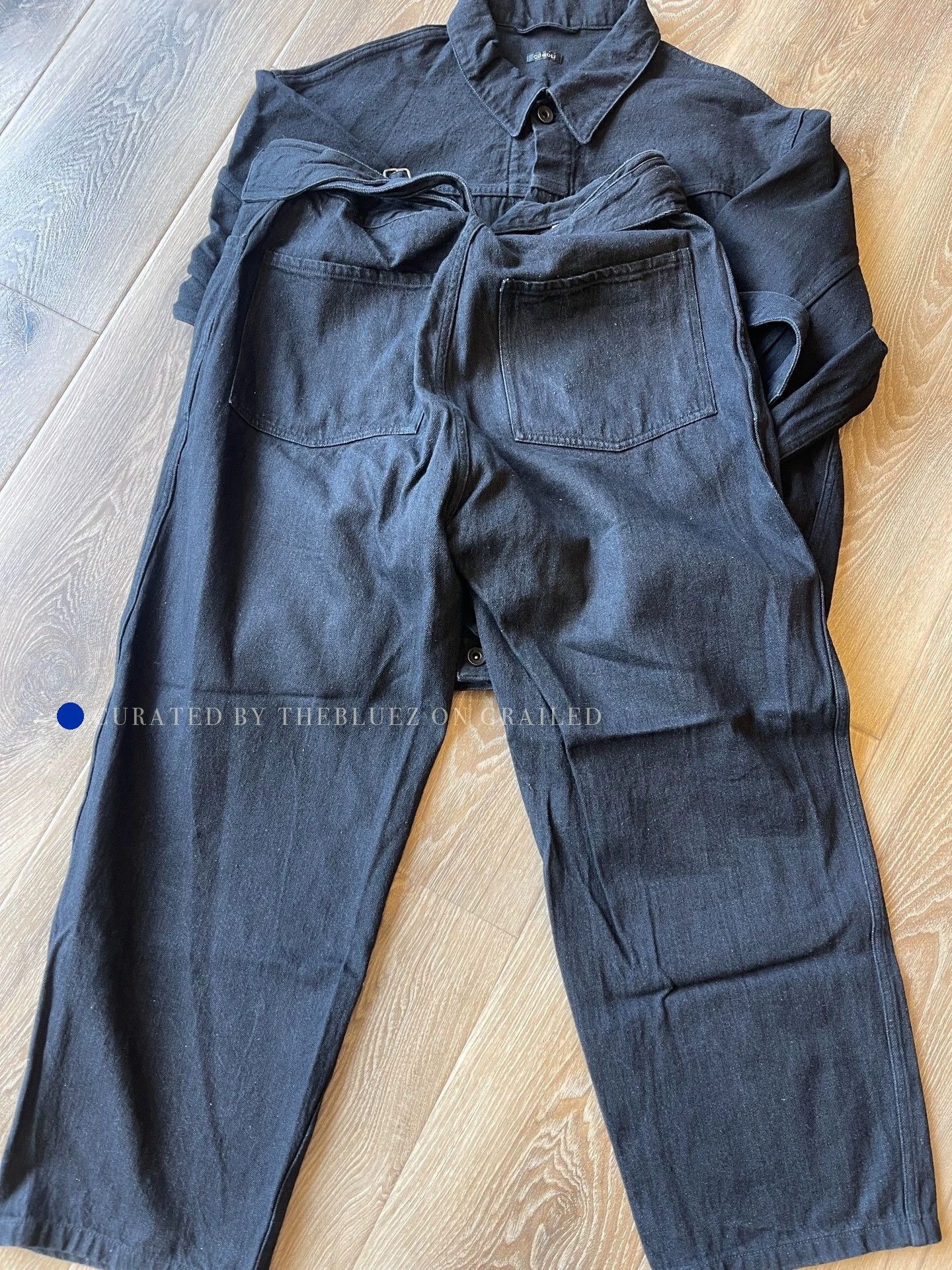 Comoli Black Aesthetic Casual Pants Size US 32 / EU 48 - 2 Thumbnail