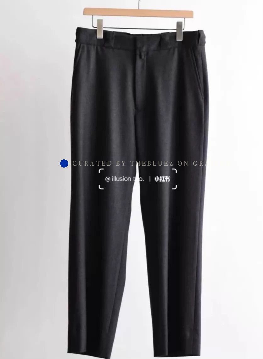 Comoli Wool Serge Casual Pants in Black Size US 34 / EU 50 - 5 Thumbnail