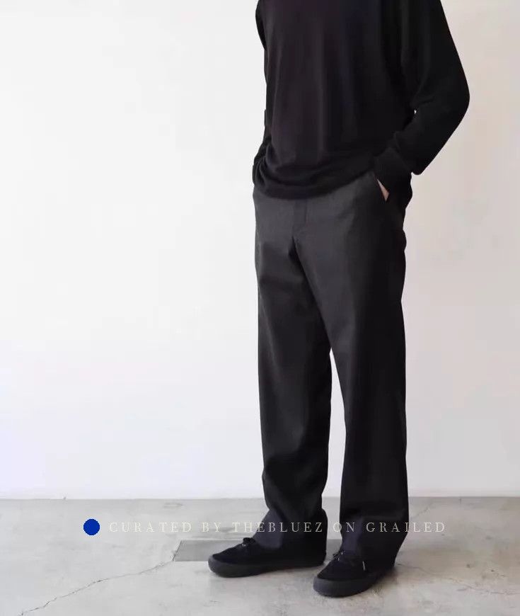 Comoli Wool Serge Casual Pants in Black Size US 34 / EU 50 - 2 Thumbnail