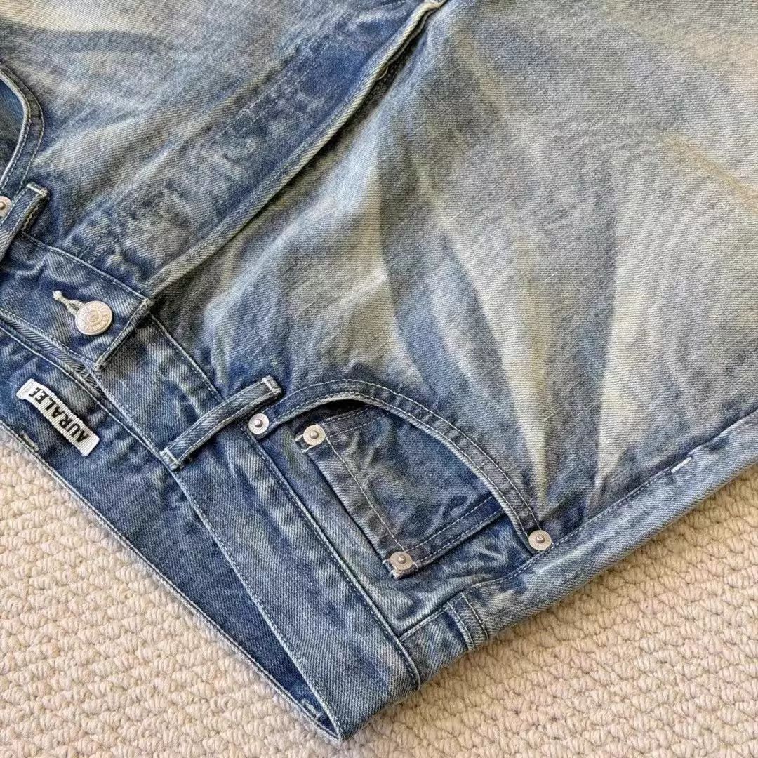 Auralee Faded Heavy Denim Wide Jeans Size US 32 / EU 48 - 5 Thumbnail