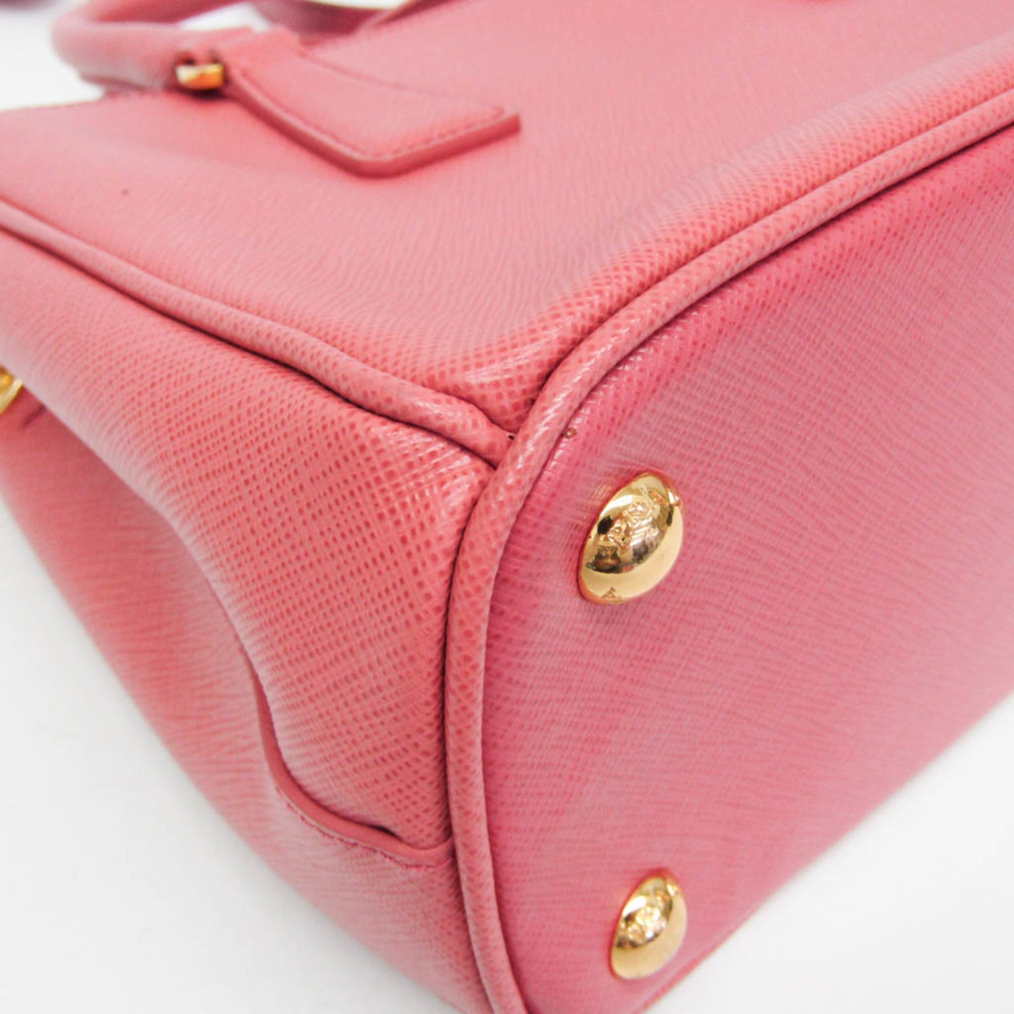 Prada Prada Saffiano Galleria BN2316 Women's Leather Handbag,Shoulder Bag Pink Size ONE SIZE - 5 Thumbnail
