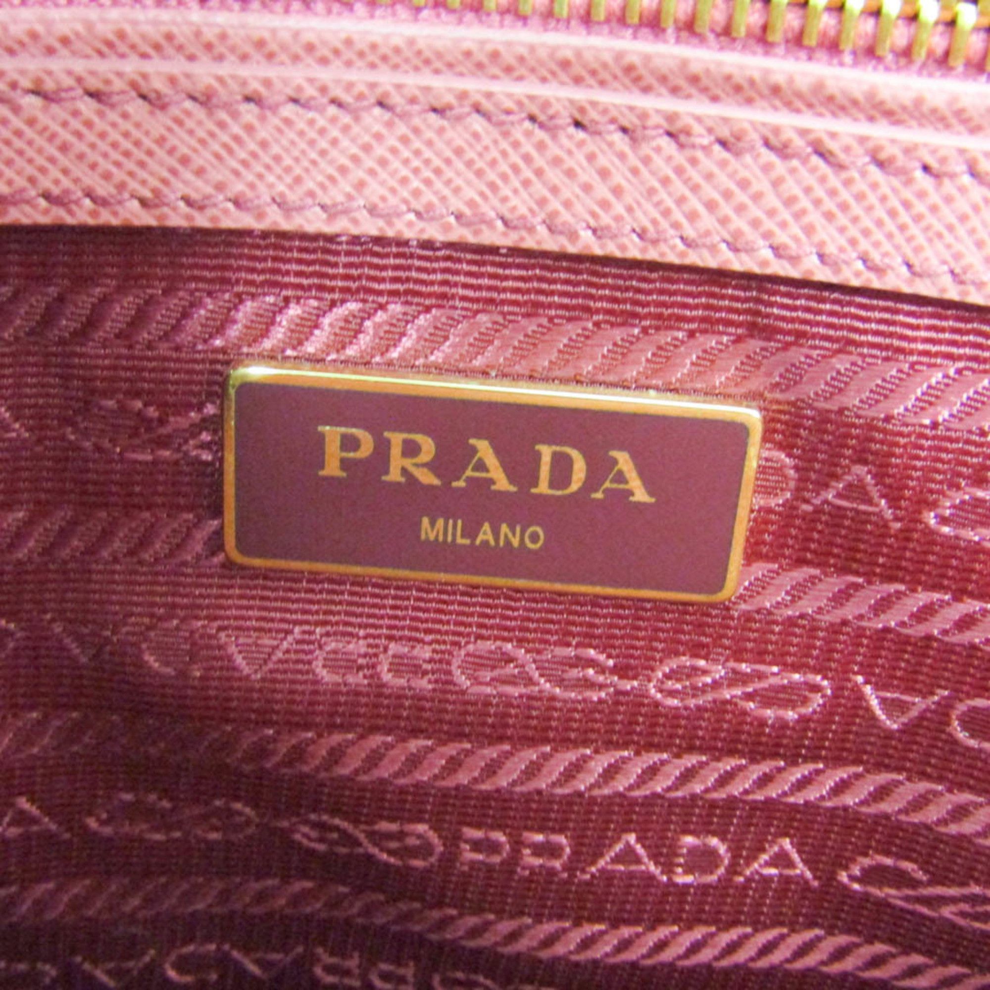 Prada Prada Saffiano Galleria BN2316 Women's Leather Handbag,Shoulder Bag Pink Size ONE SIZE - 15 Thumbnail