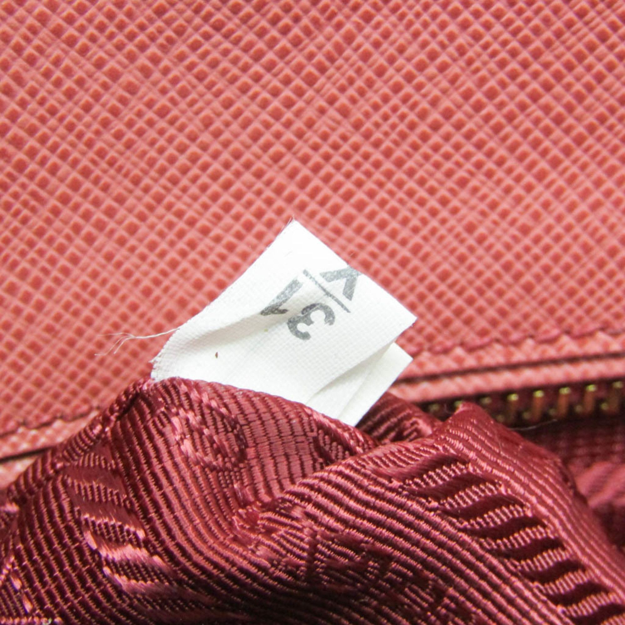 Prada Prada Saffiano Galleria BN2316 Women's Leather Handbag,Shoulder Bag Pink Size ONE SIZE - 17 Thumbnail