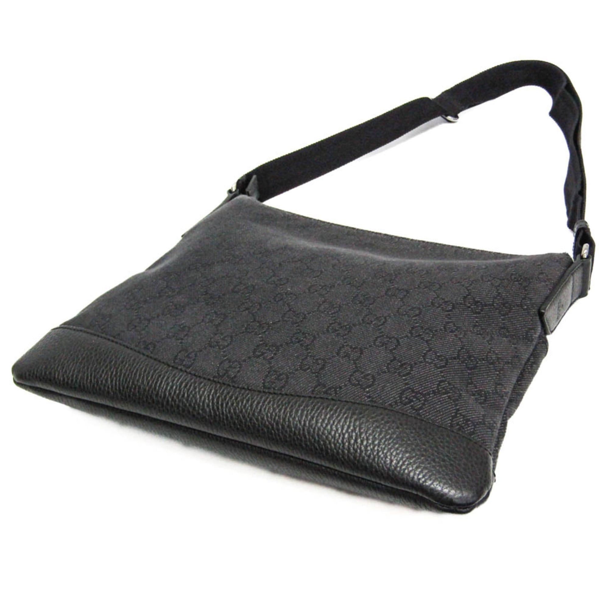 Gucci Gucci GG Canvas 509635 Women,Men GG Canvas,Leather Messenger Bag,Shoulder Bag Black Size ONE SIZE - 2 Thumbnail