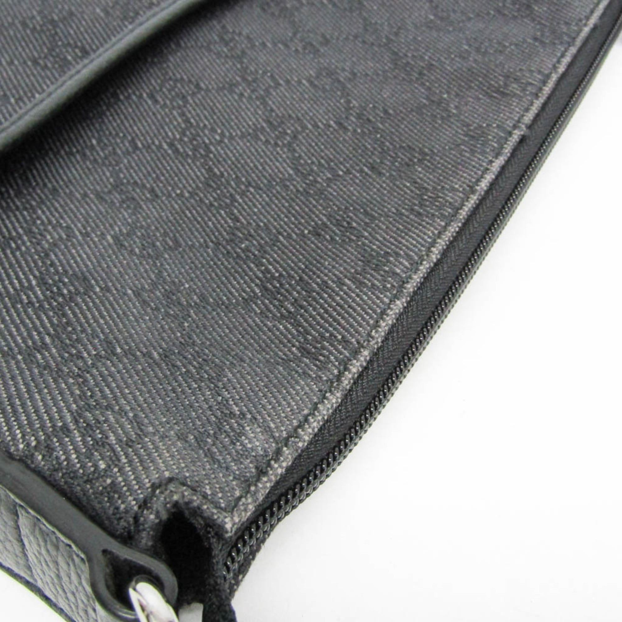 Gucci Gucci GG Canvas 509635 Women,Men GG Canvas,Leather Messenger Bag,Shoulder Bag Black Size ONE SIZE - 9 Thumbnail
