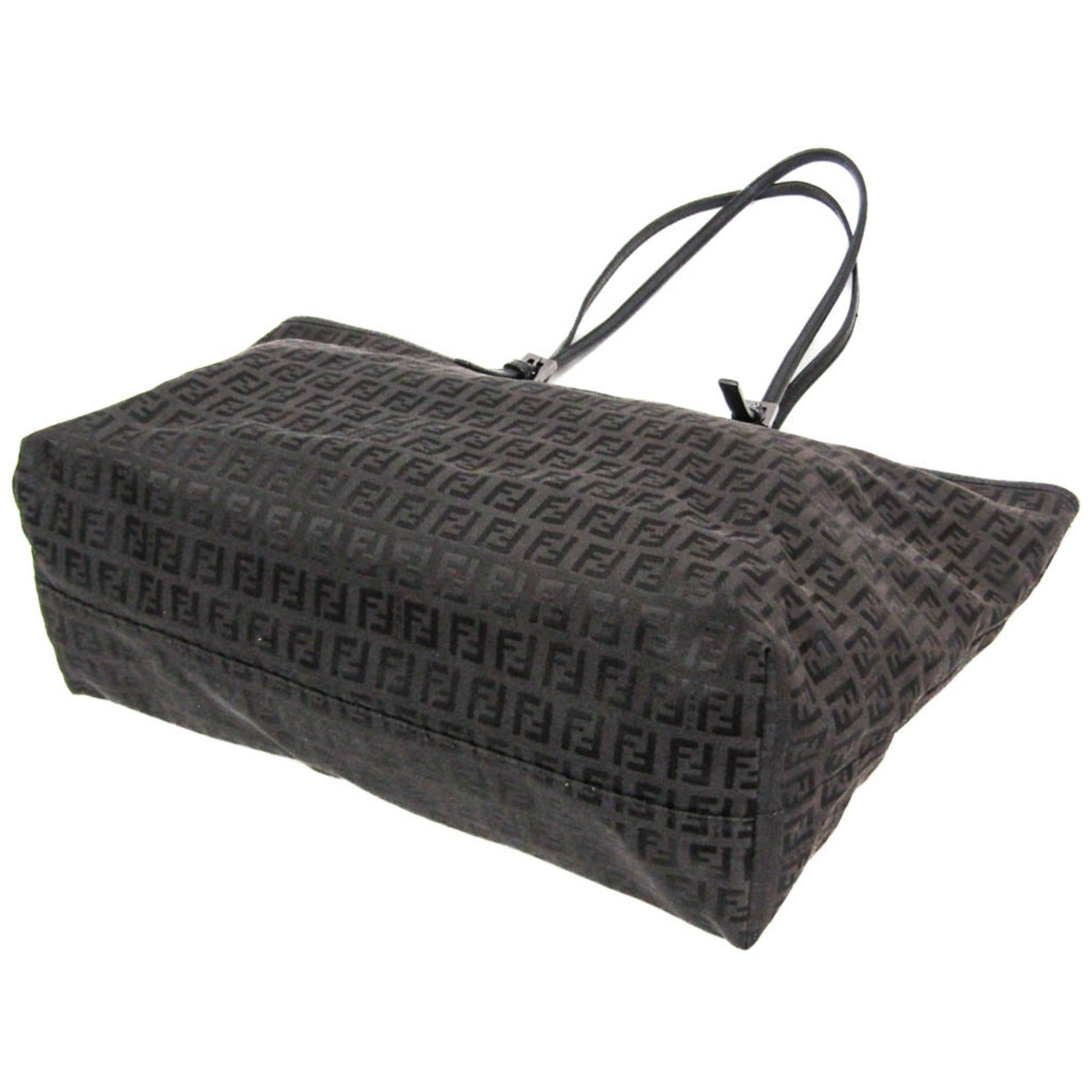 Fendi Fendi Zucchino 8BH127 Women's Zucchino,Leather Tote Bag Dark Brown Size ONE SIZE - 2 Thumbnail