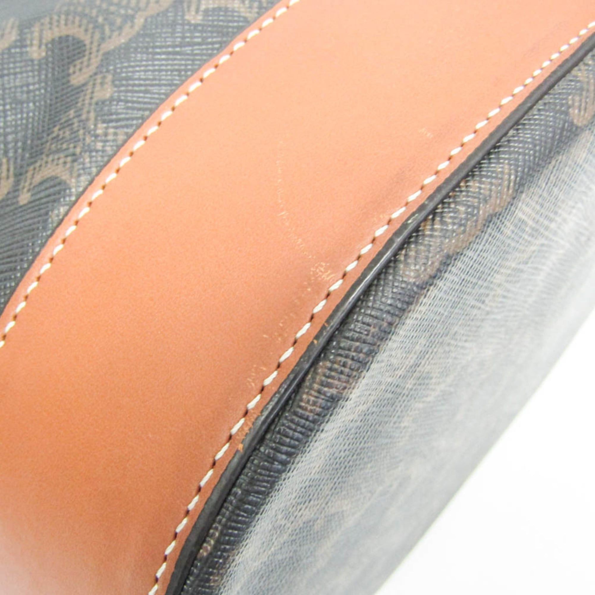 Celine Celine Triomphe Medium Sailor Bag Women,Men PVC,Leather Shoulder Bag Brown,Dark Brown Size ONE SIZE - 6 Thumbnail