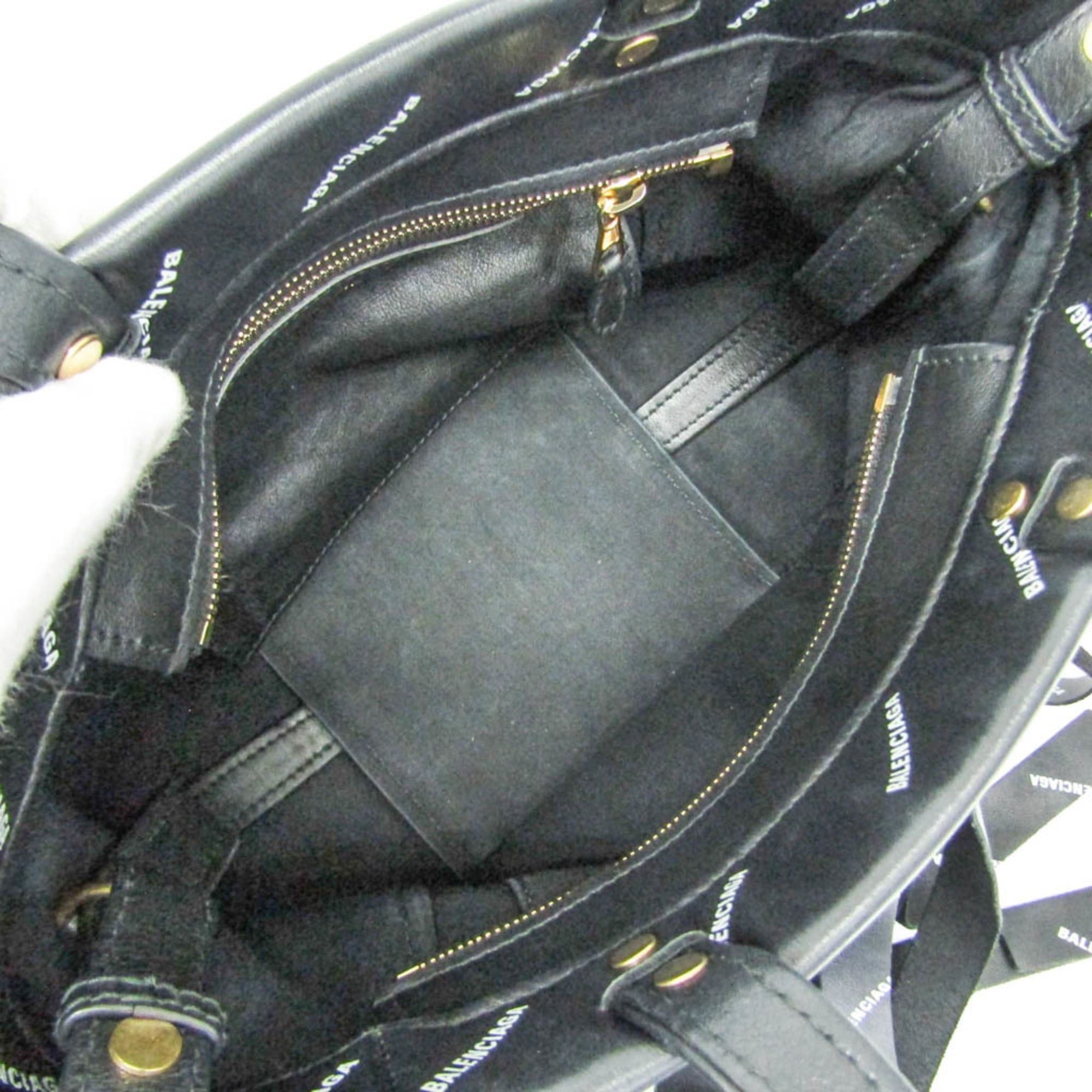 Balenciaga Balenciaga Laundry Cabas XS Fringe 517842 Women's Leather Handbag,Shoulder Bag Black Size ONE SIZE - 3 Thumbnail