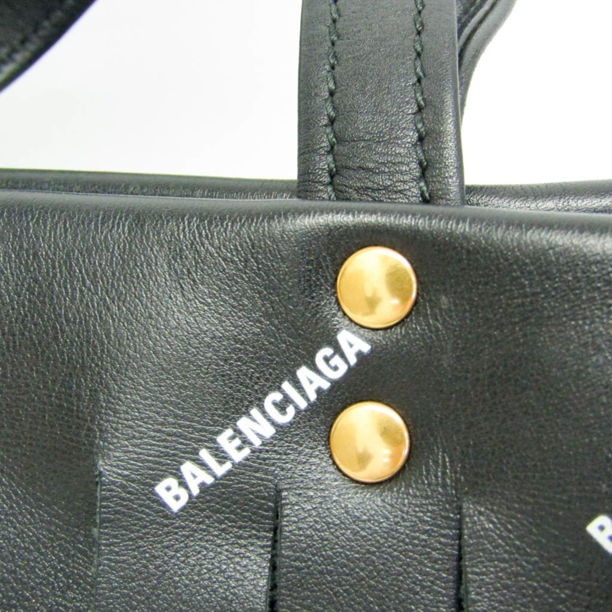 Balenciaga Balenciaga Laundry Cabas XS Fringe 517842 Women's Leather Handbag,Shoulder Bag Black Size ONE SIZE - 7 Thumbnail