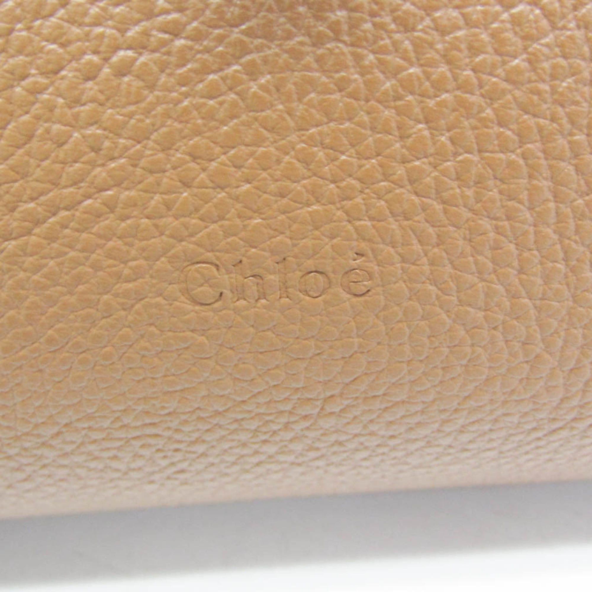 Chloe Chloé Marcy Women's Leather Tote Bag Beige Size ONE SIZE - 14 Thumbnail