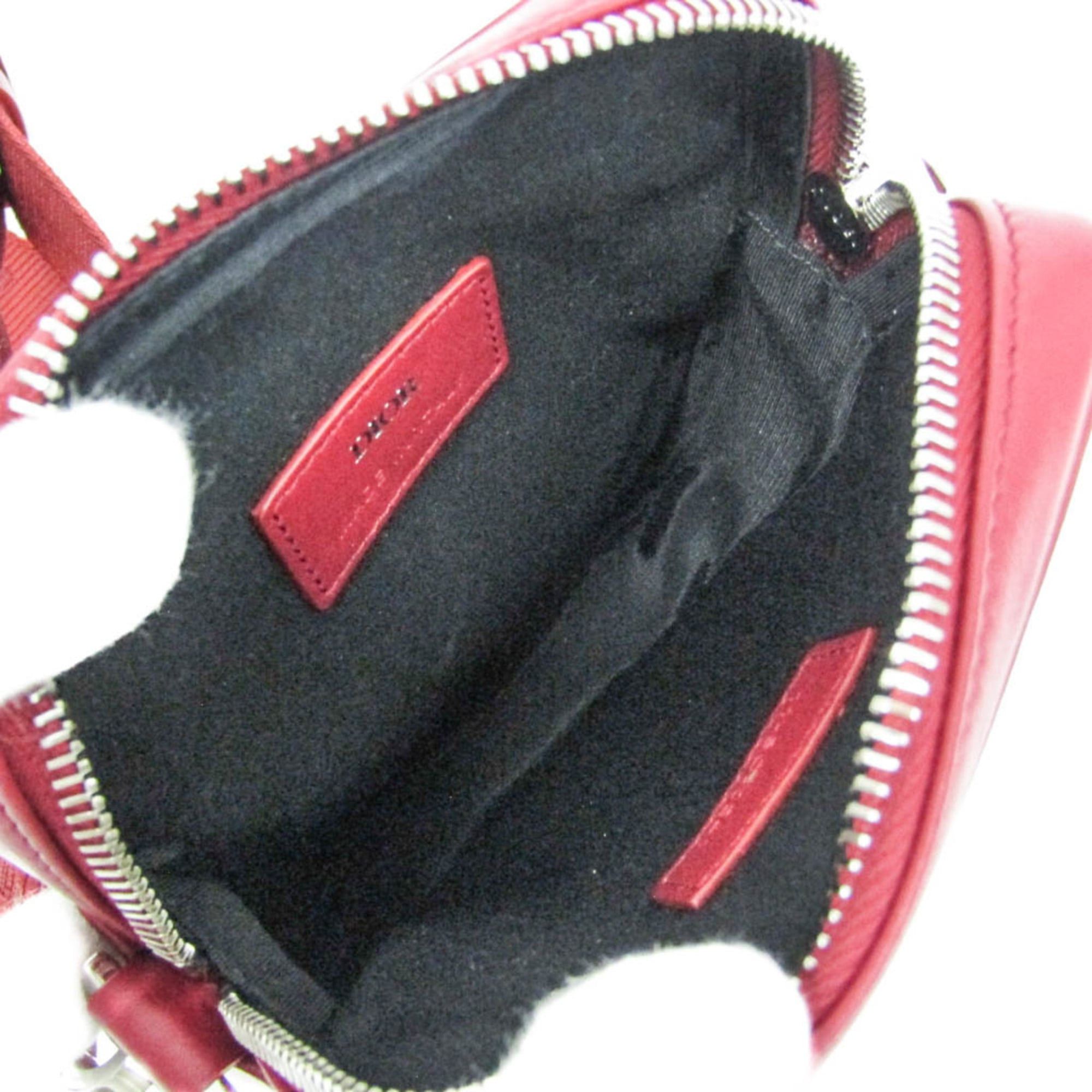 Dior Christian Dior Oblique 2ESBC265CLP Men,Women Leather Shoulder Bag Red Color Size ONE SIZE - 3 Thumbnail