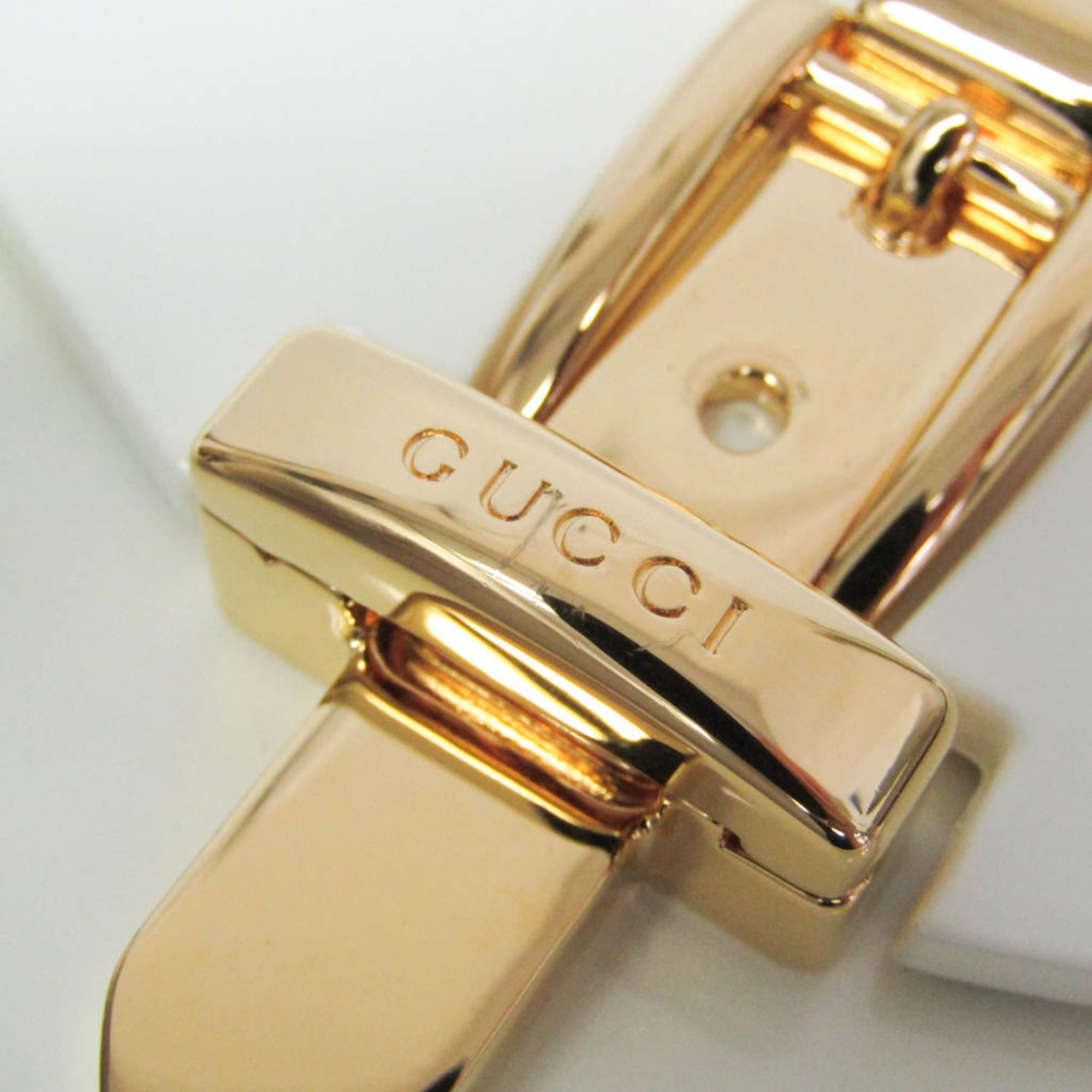 Gucci Gucci Sylvie 1969 Acrylic Mini 589482 Women's Acrylic Handbag,Shoulder Bag White Size ONE SIZE - 9 Thumbnail