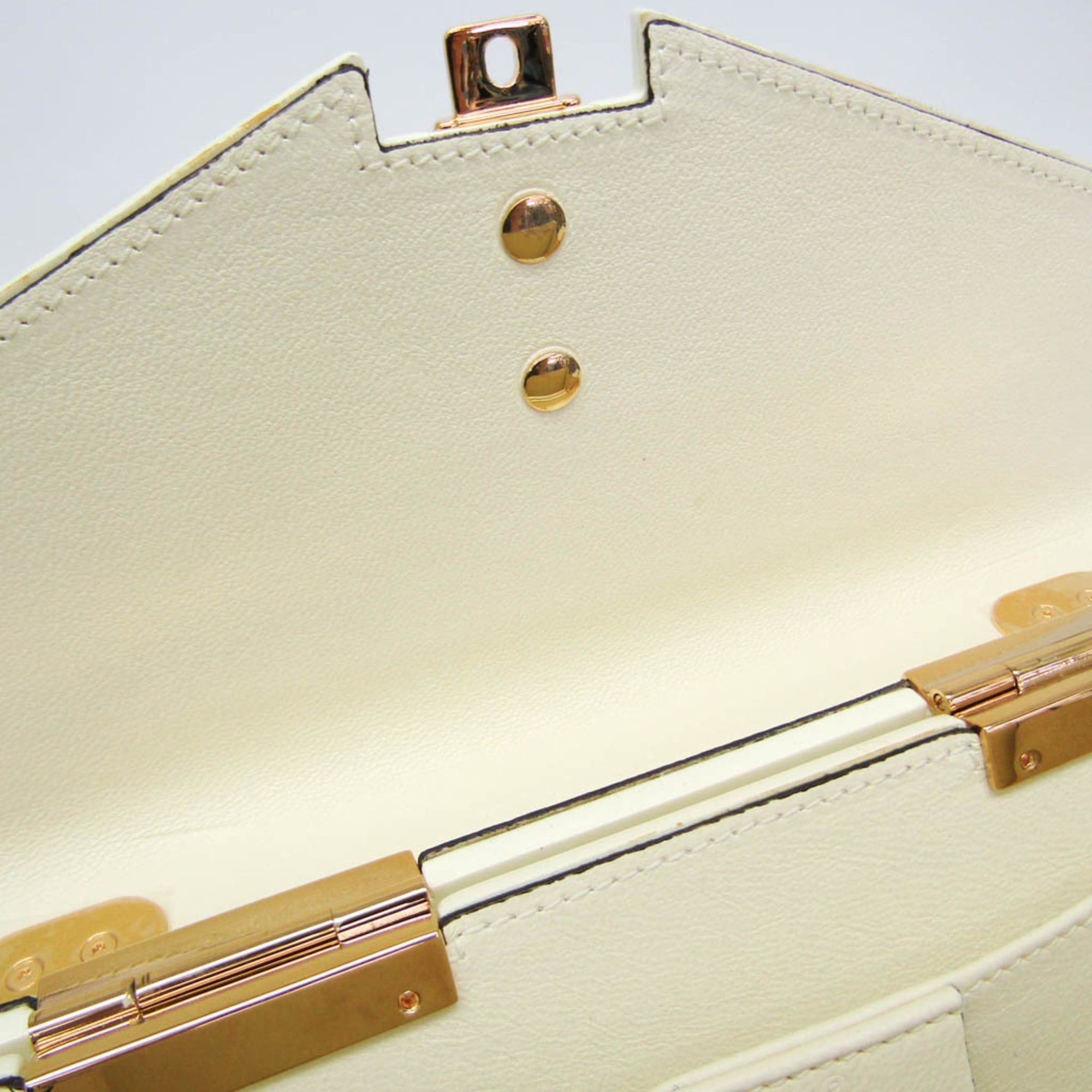 Gucci Gucci Sylvie 1969 Acrylic Mini 589482 Women's Acrylic Handbag,Shoulder Bag White Size ONE SIZE - 13 Thumbnail