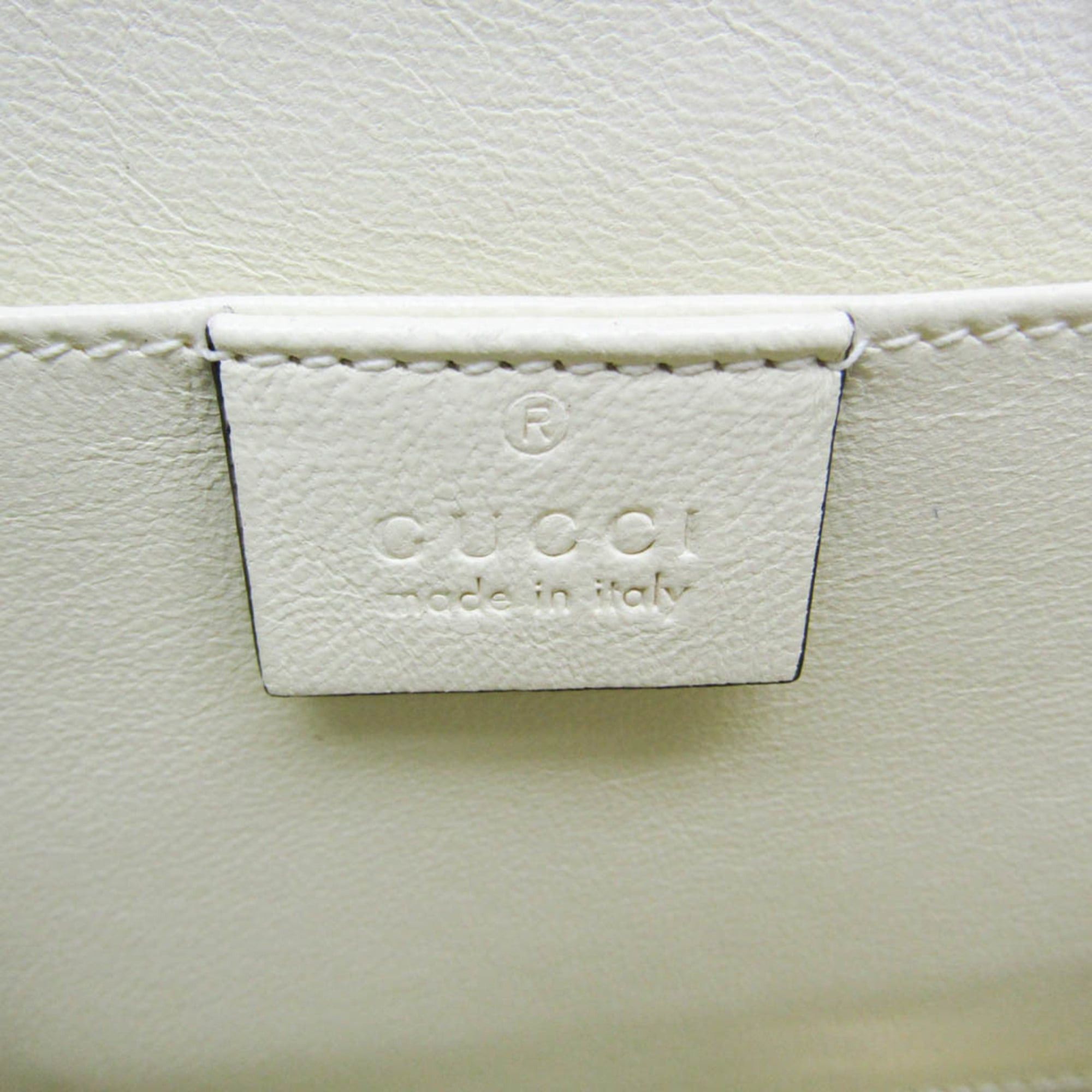 Gucci Gucci Sylvie 1969 Acrylic Mini 589482 Women's Acrylic Handbag,Shoulder Bag White Size ONE SIZE - 16 Thumbnail