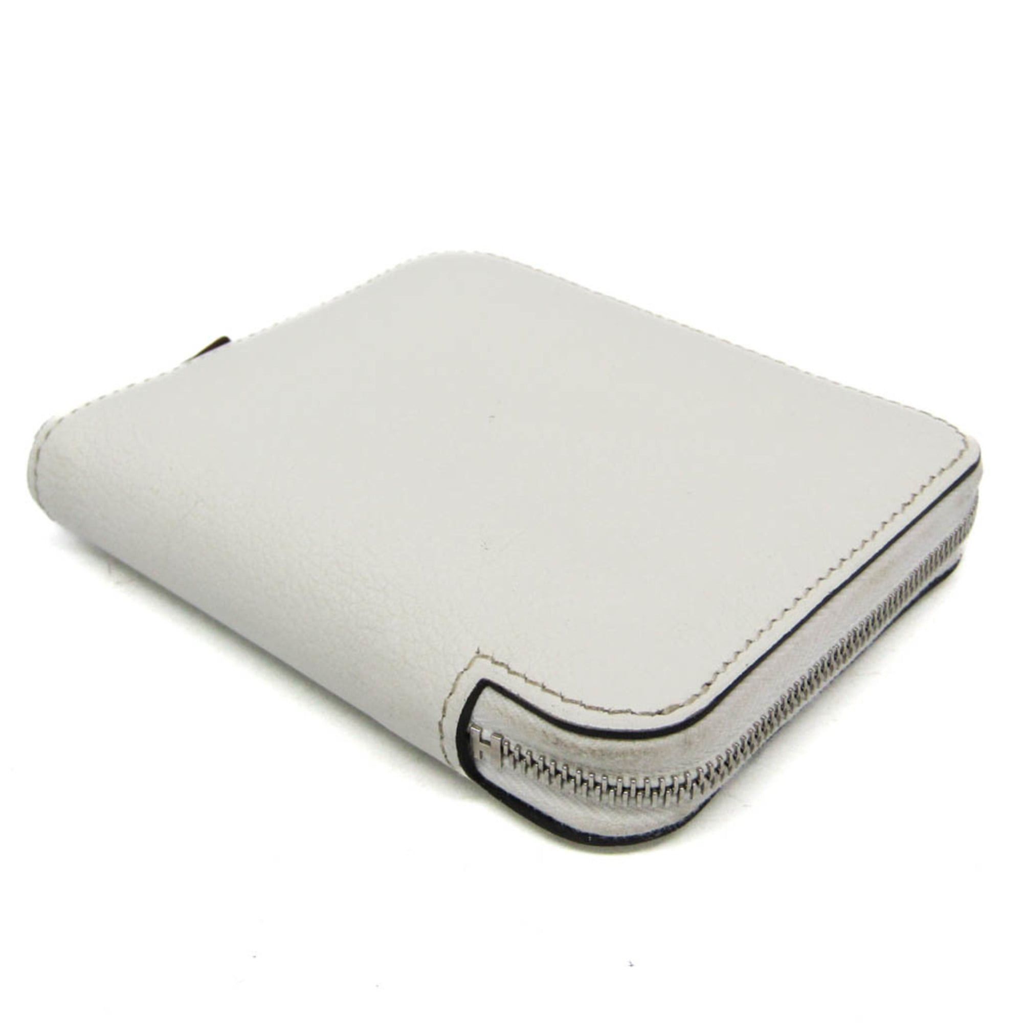 Hermes Hermes Azap Silk In Compact Women's Epsom Leather Coin Purse/coin Case Orange,White Size ONE SIZE - 2 Thumbnail