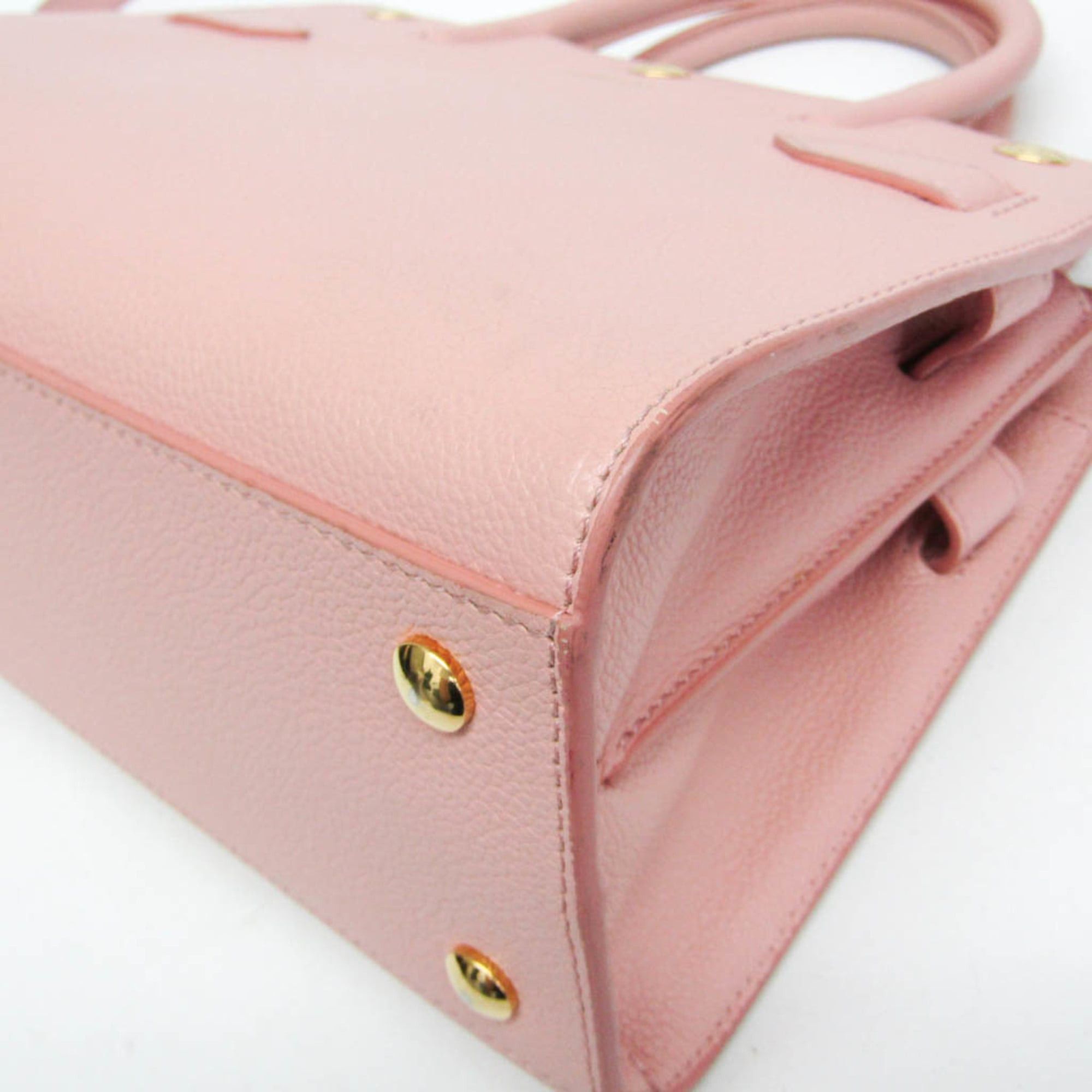 Burberry Burberry Title Bag Women's Leather Handbag,Shoulder Bag Pink Size ONE SIZE - 4 Thumbnail