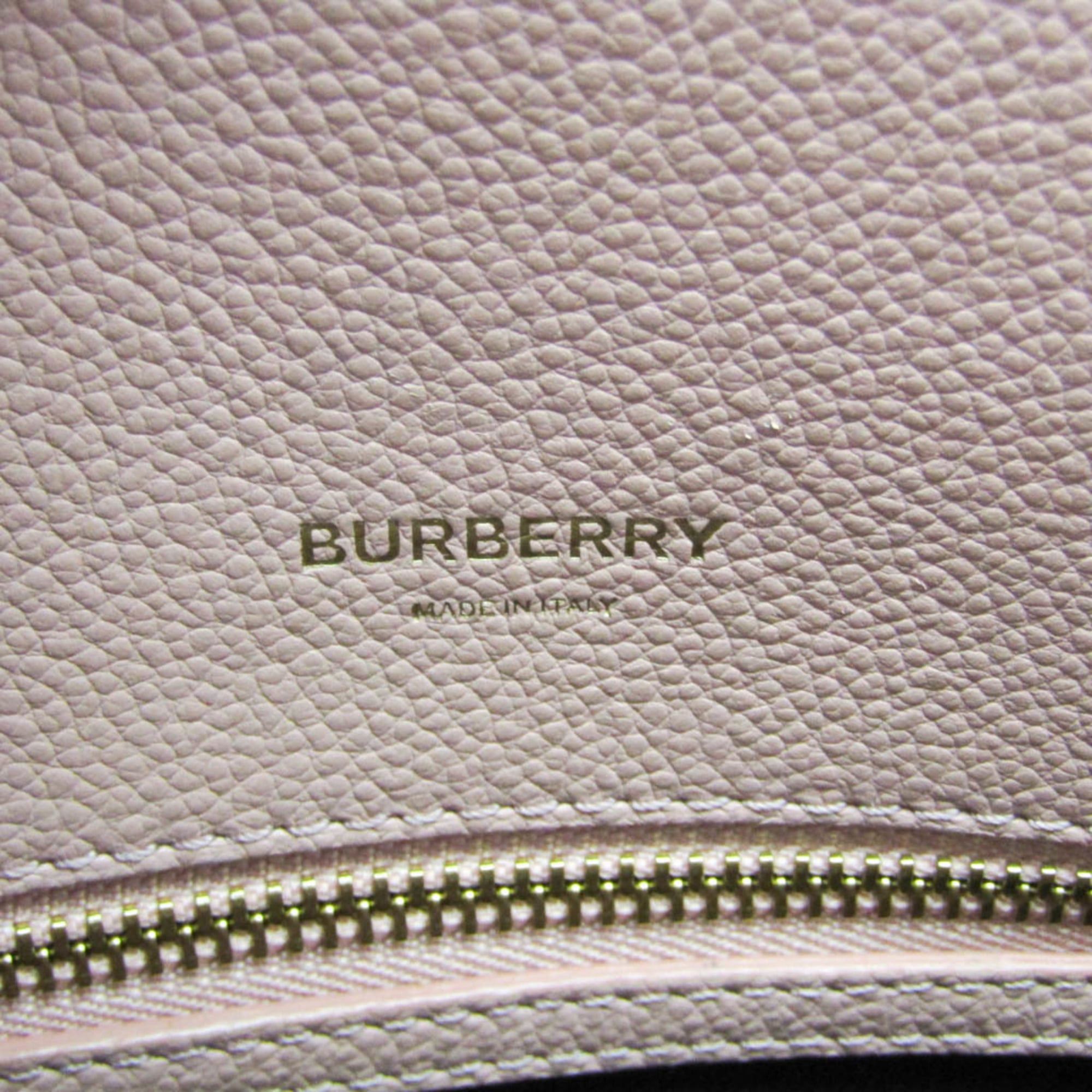 Burberry Burberry Title Bag Women's Leather Handbag,Shoulder Bag Pink Size ONE SIZE - 14 Thumbnail