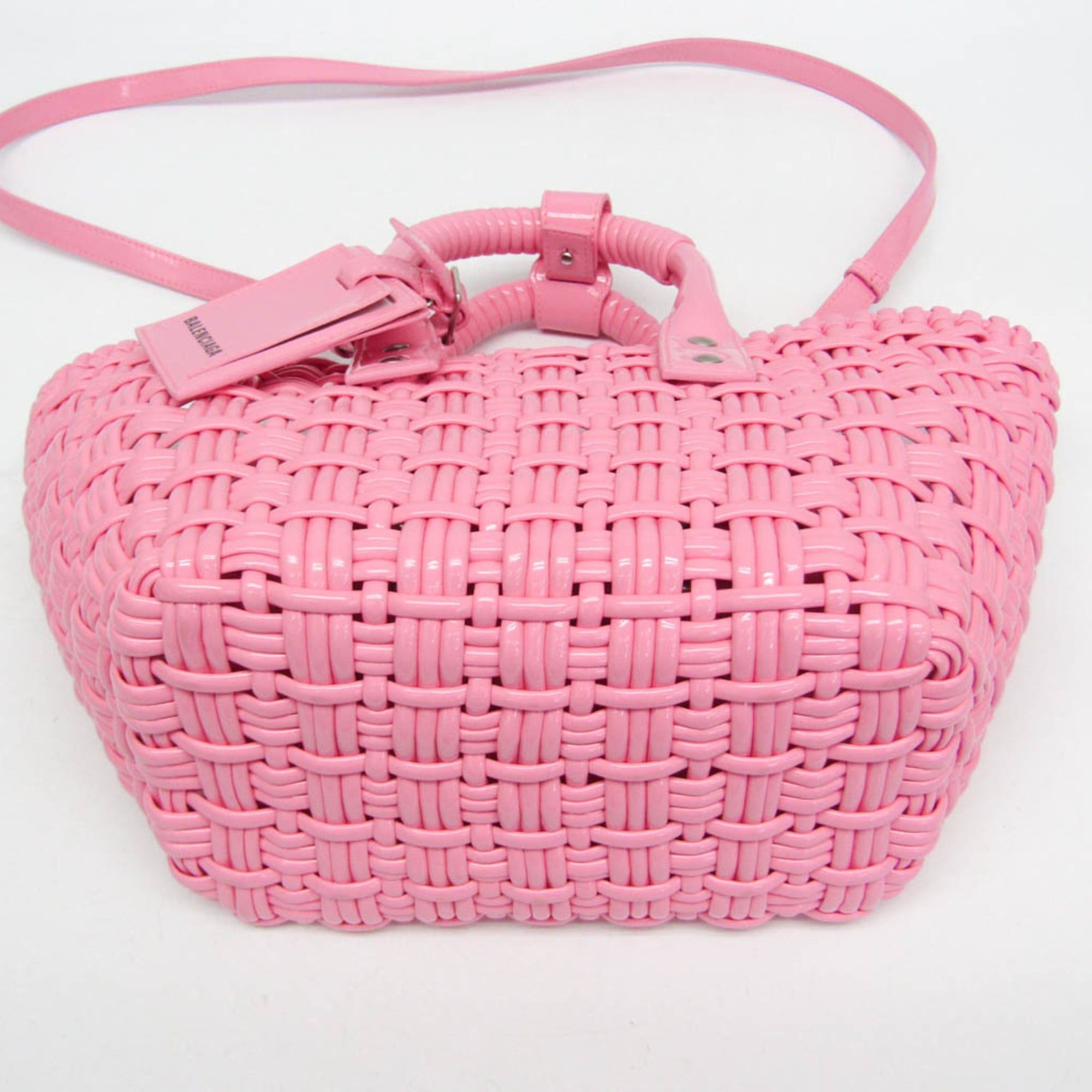 Balenciaga Balenciaga Bistro XS 671342 Women's Leather Handbag,Shoulder Bag Pink Size ONE SIZE - 6 Thumbnail