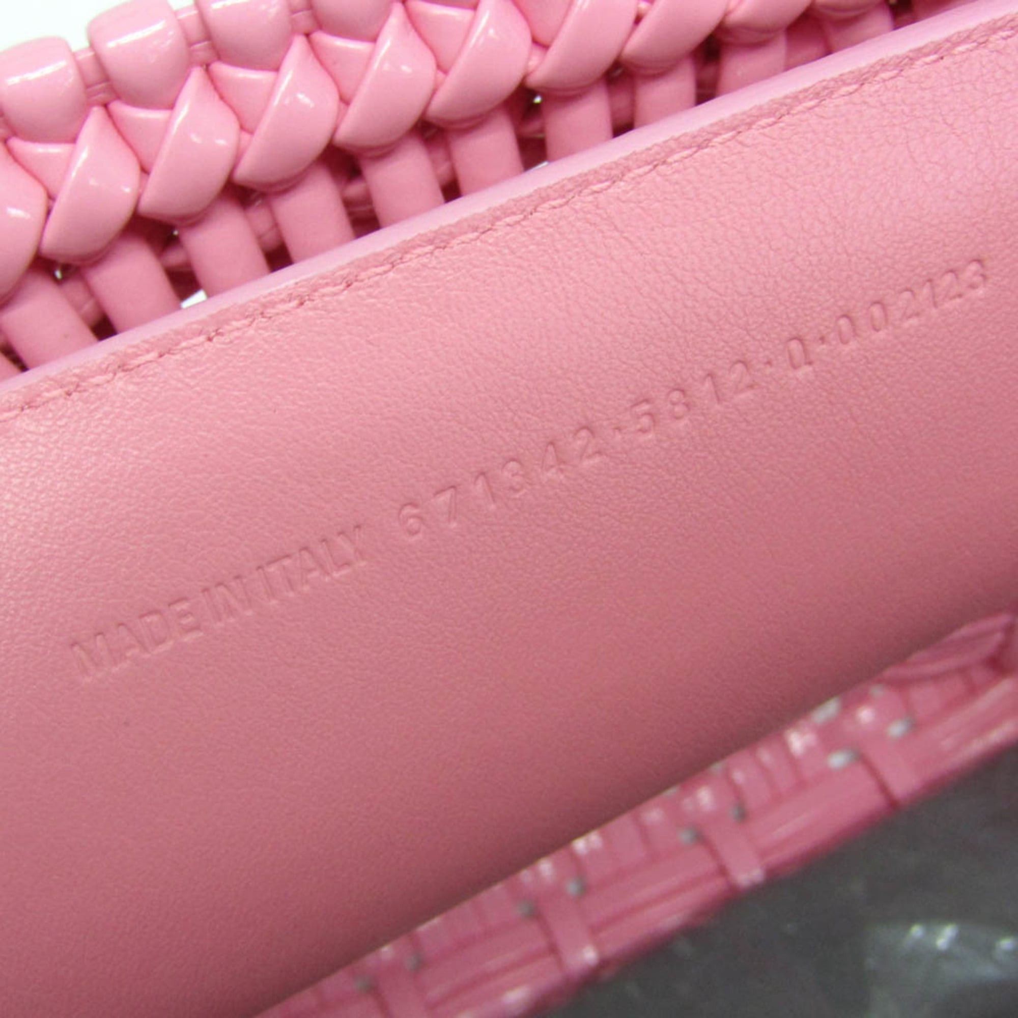 Balenciaga Balenciaga Bistro XS 671342 Women's Leather Handbag,Shoulder Bag Pink Size ONE SIZE - 20 Thumbnail
