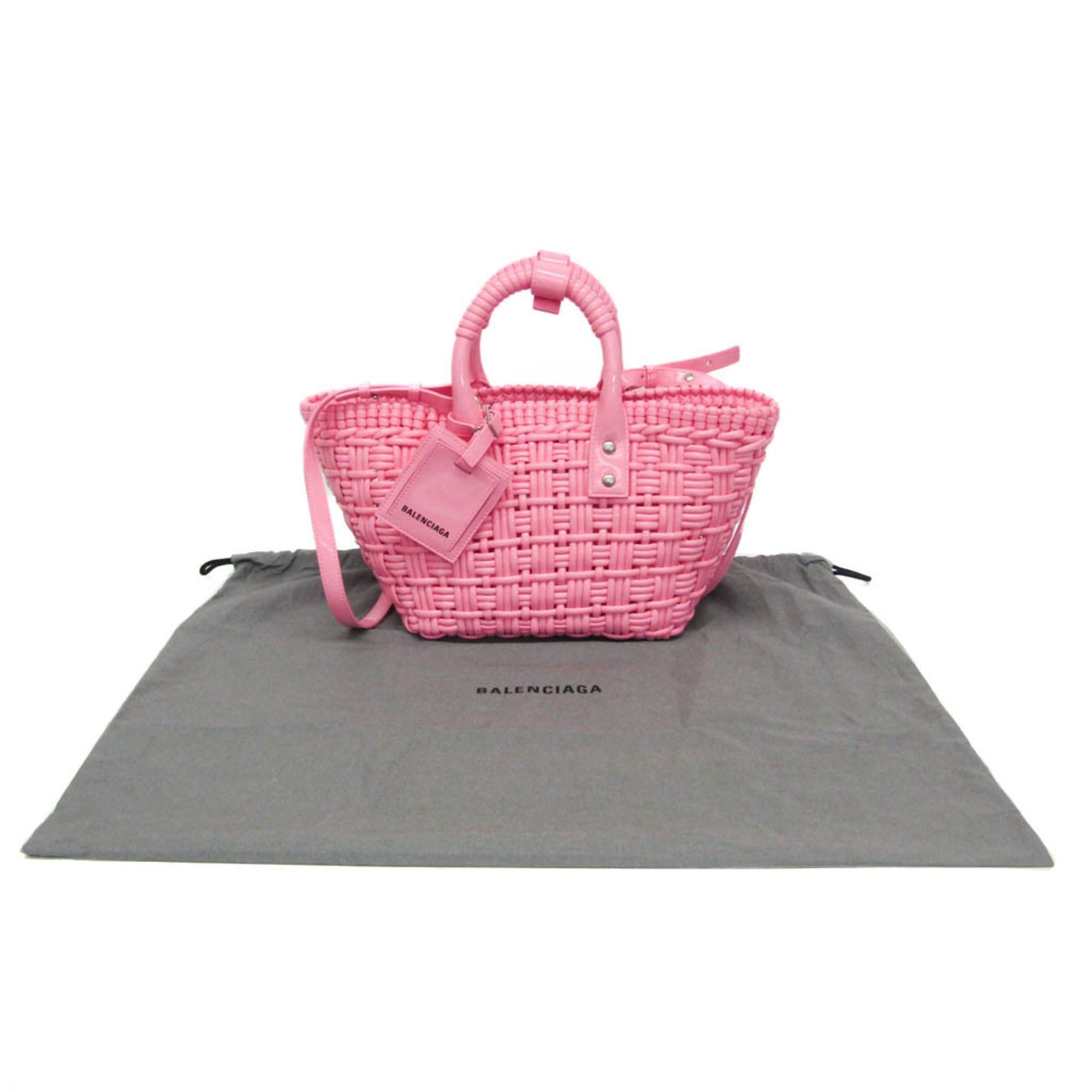 Balenciaga Balenciaga Bistro XS 671342 Women's Leather Handbag,Shoulder Bag Pink Size ONE SIZE - 2 Thumbnail