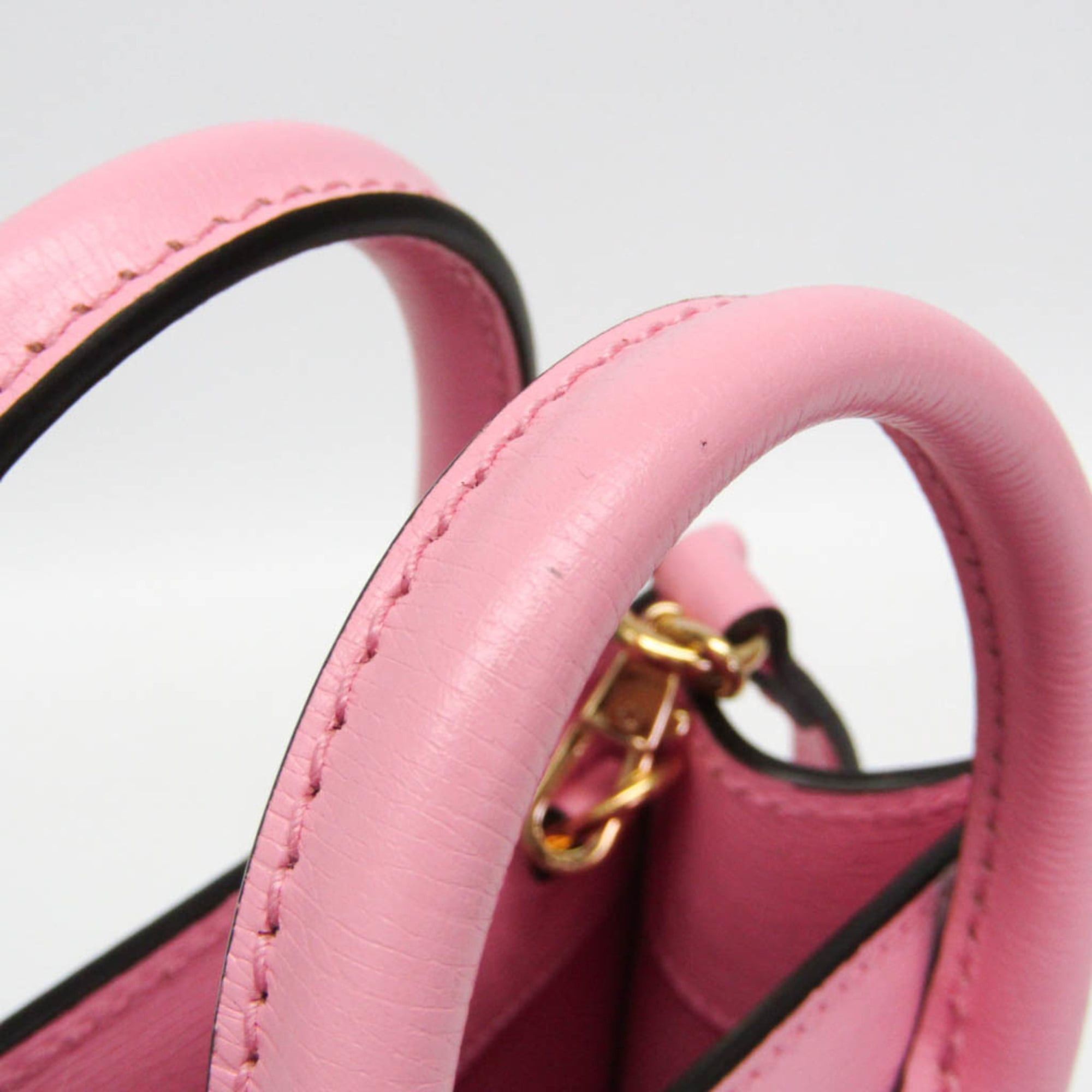 Gucci Gucci X Bananya Metal Bananya 671623 Women's Leather Handbag,Shoulder Bag Pink Size ONE SIZE - 10 Thumbnail