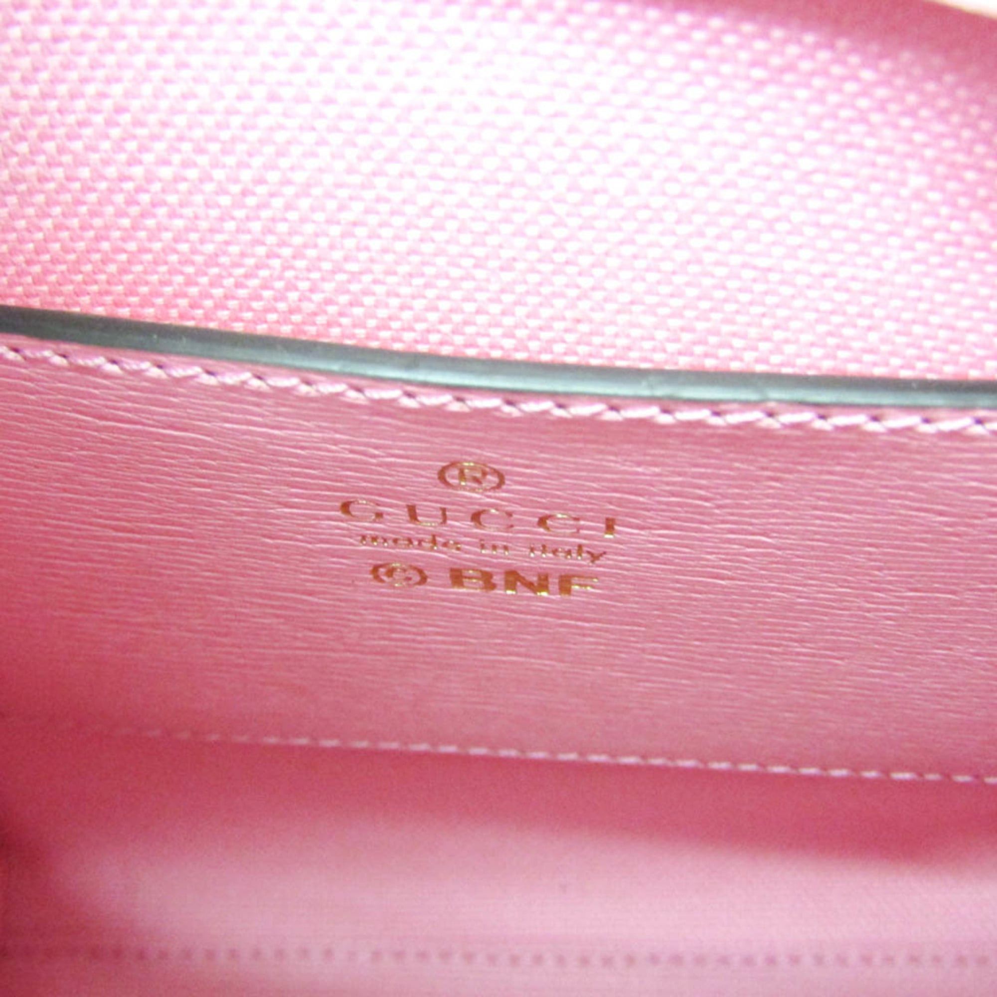 Gucci Gucci X Bananya Metal Bananya 671623 Women's Leather Handbag,Shoulder Bag Pink Size ONE SIZE - 11 Thumbnail