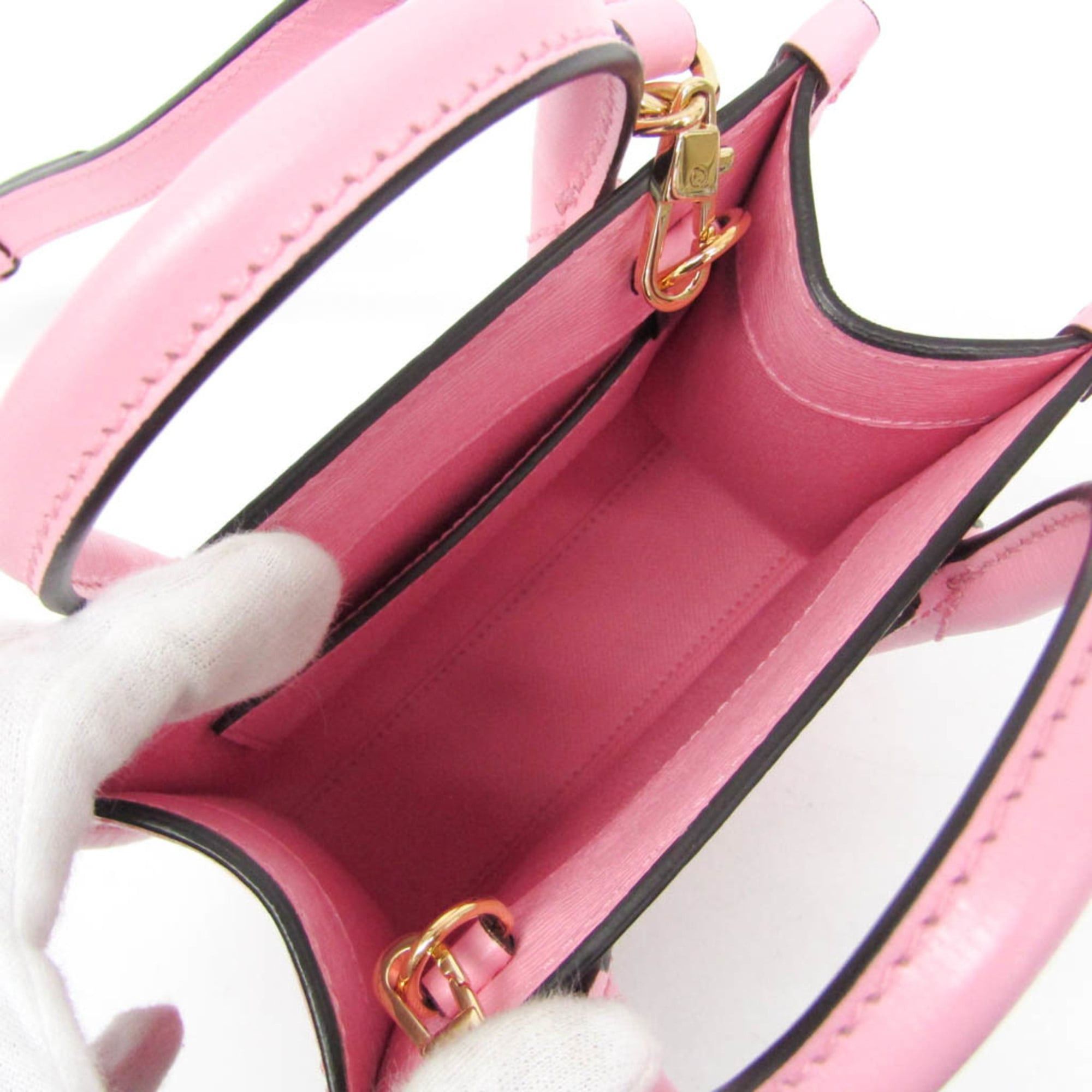 Gucci Gucci X Bananya Metal Bananya 671623 Women's Leather Handbag,Shoulder Bag Pink Size ONE SIZE - 4 Thumbnail