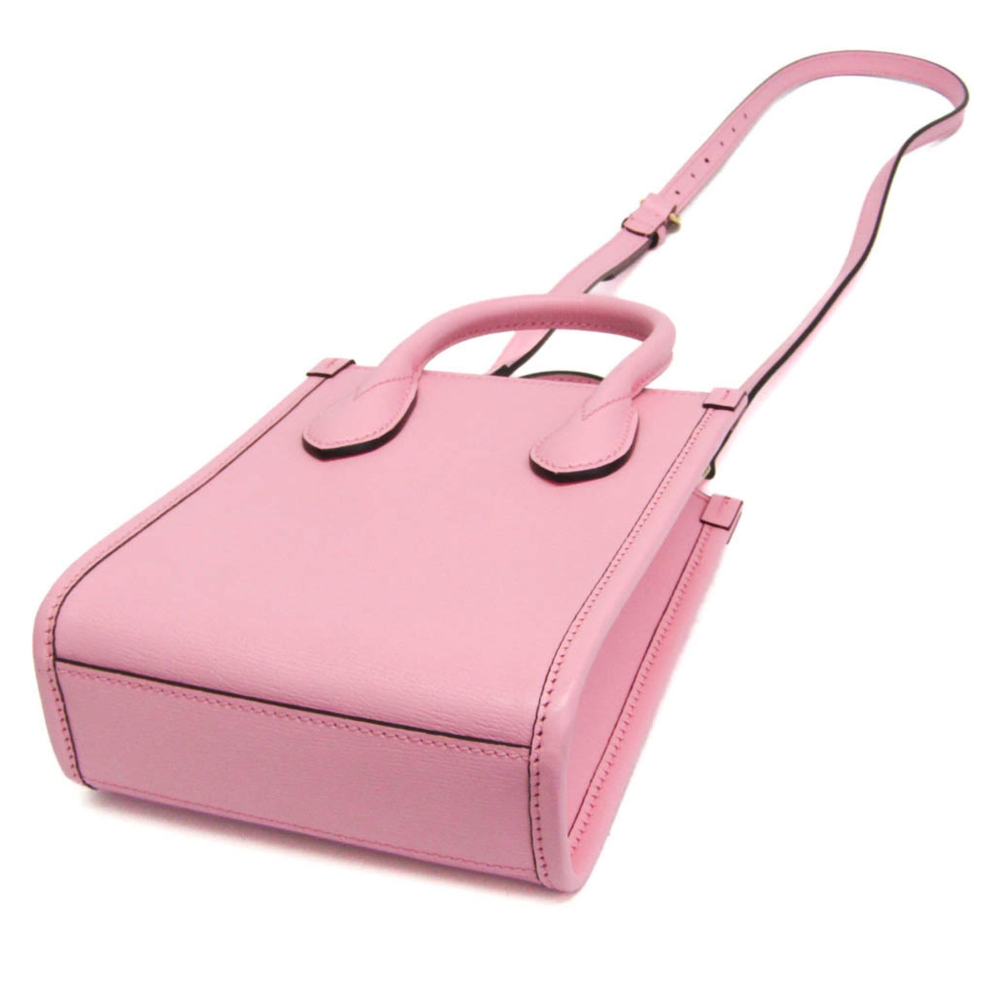 Gucci Gucci X Bananya Metal Bananya 671623 Women's Leather Handbag,Shoulder Bag Pink Size ONE SIZE - 3 Thumbnail
