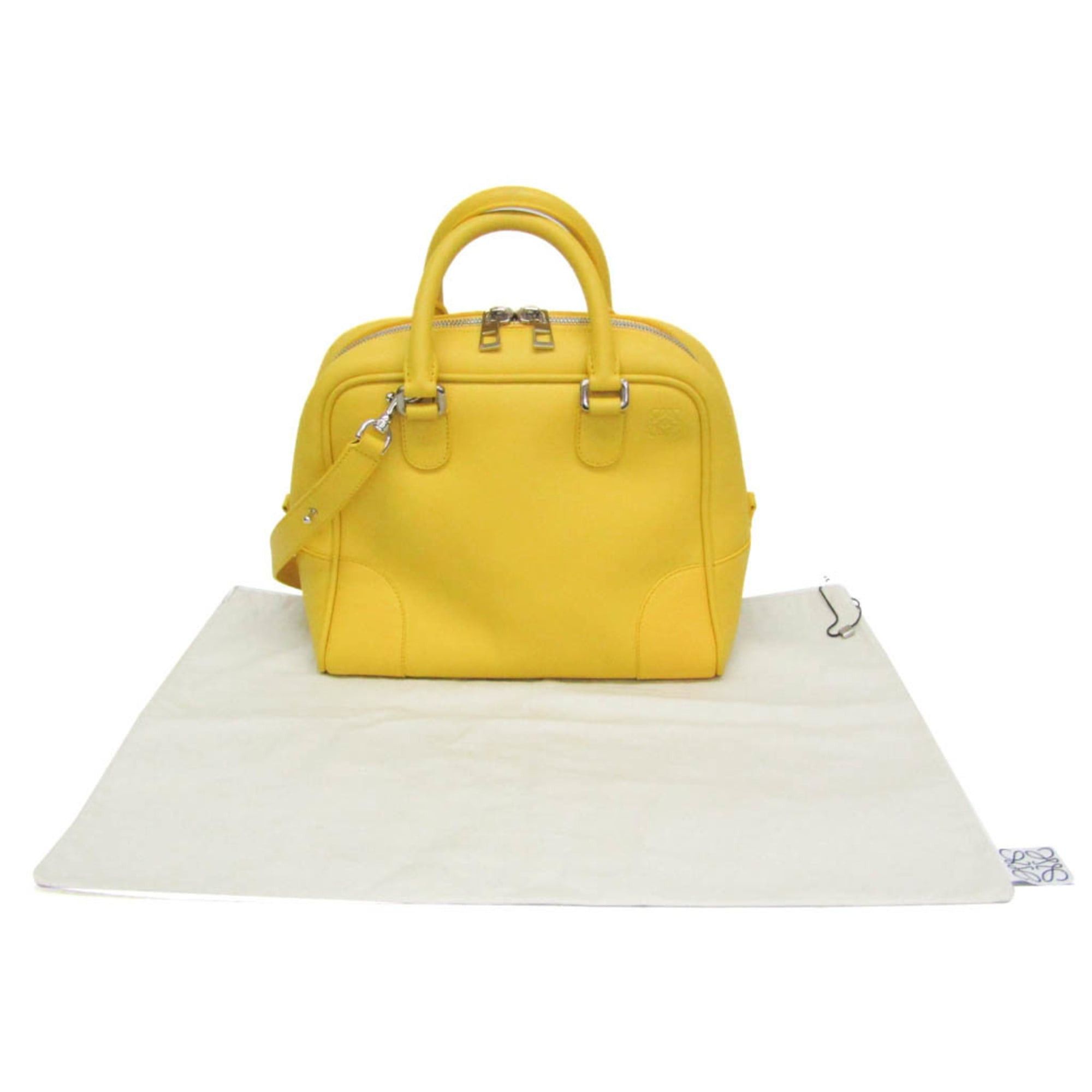 Loewe Loewe Amazona 75 Medium 301.30.L03 Women,Men Leather Handbag,Shoulder Bag Yellow Size ONE SIZE - 2 Thumbnail