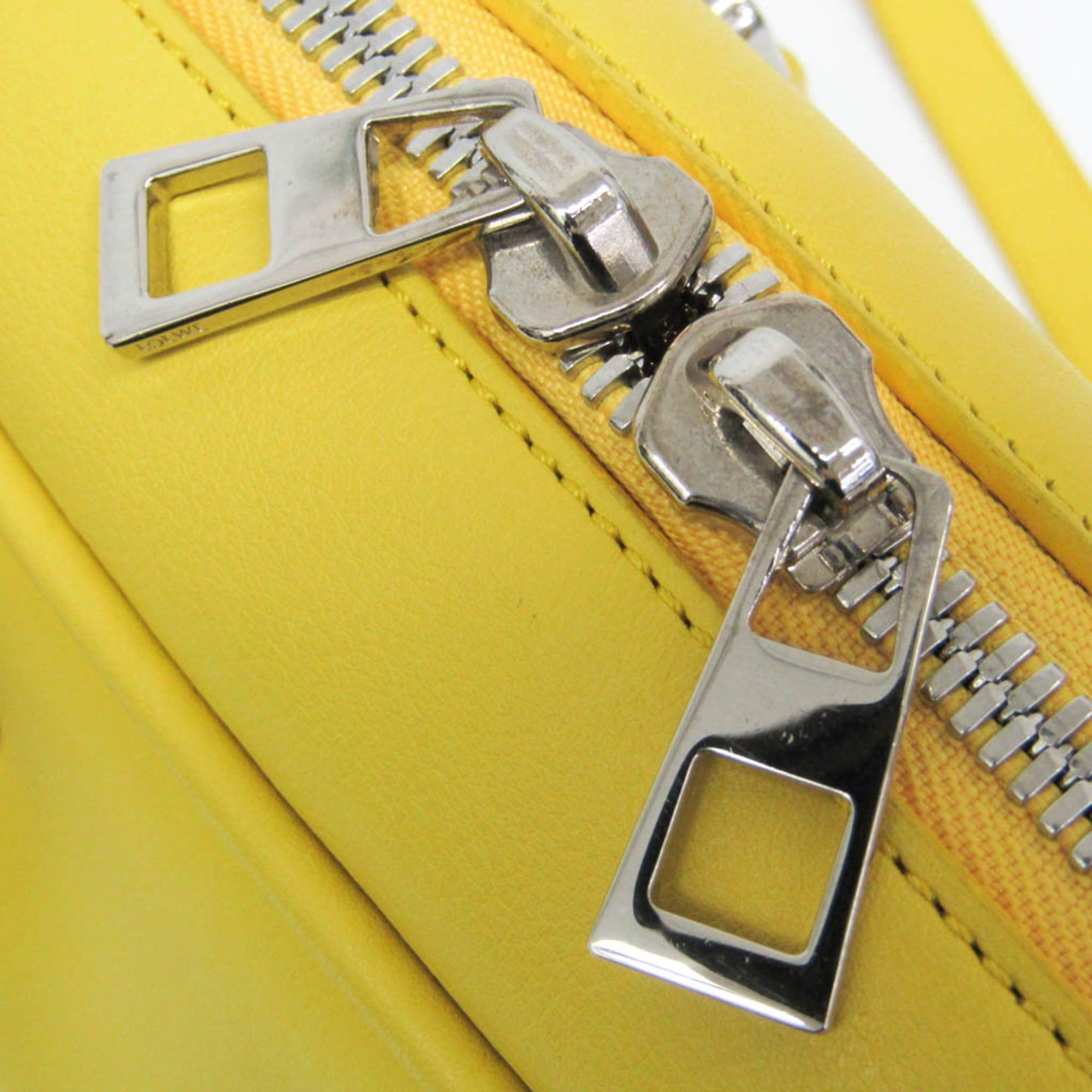 Loewe Loewe Amazona 75 Medium 301.30.L03 Women,Men Leather Handbag,Shoulder Bag Yellow Size ONE SIZE - 8 Thumbnail