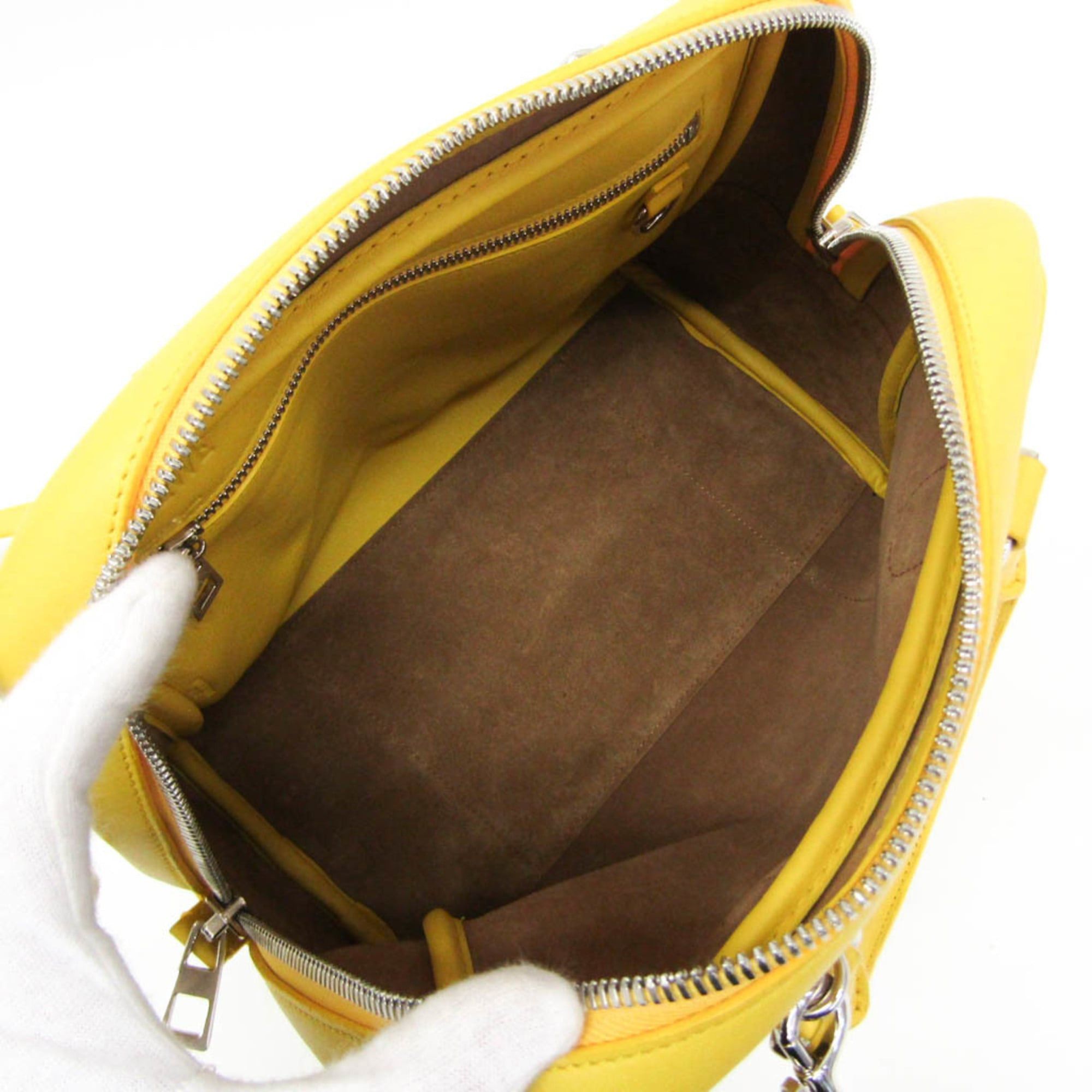 Loewe Loewe Amazona 75 Medium 301.30.L03 Women,Men Leather Handbag,Shoulder Bag Yellow Size ONE SIZE - 4 Thumbnail