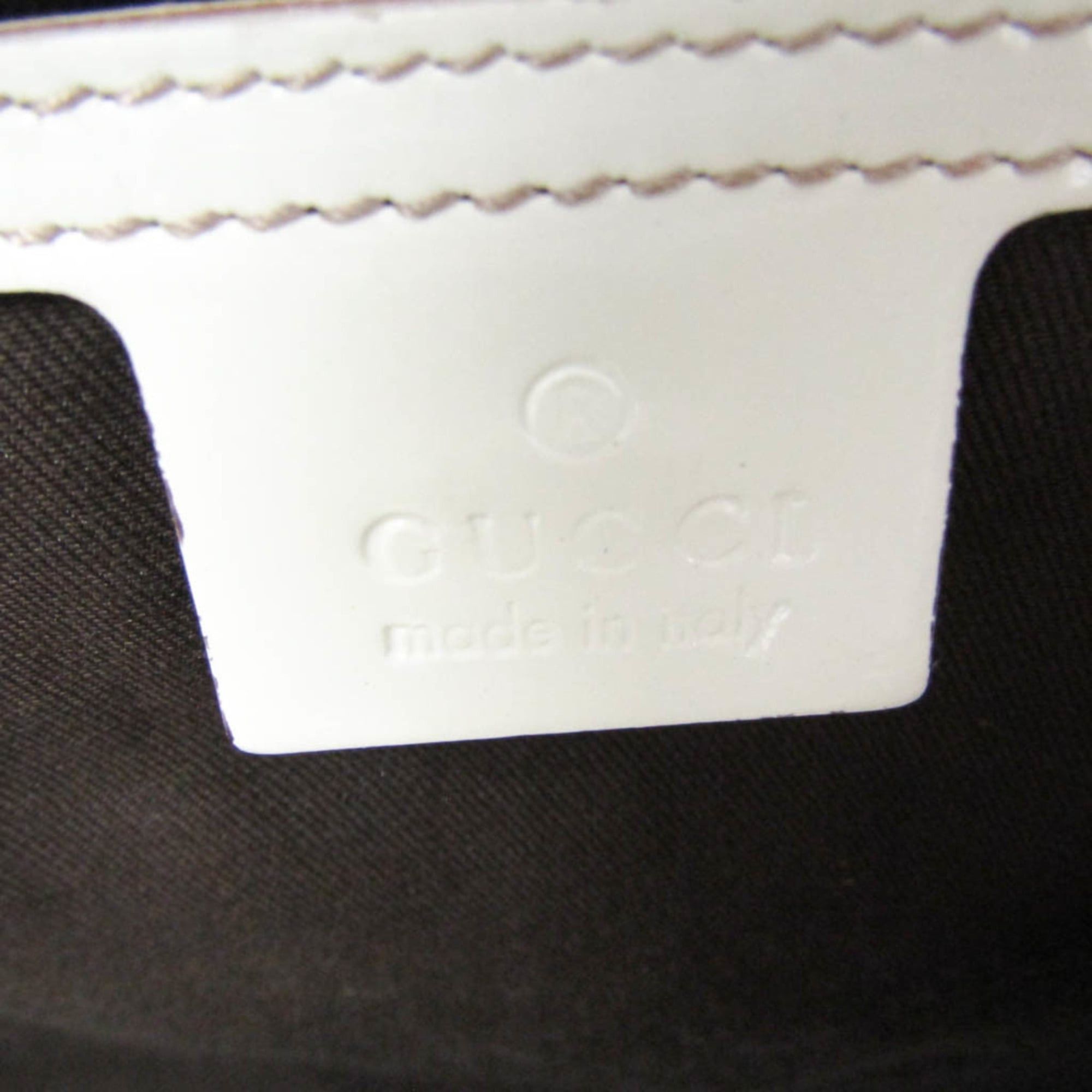 Gucci Gucci 193602 Women's GG Supreme,Leather Boston Bag,Handbag Light Beige,White Size ONE SIZE - 16 Thumbnail