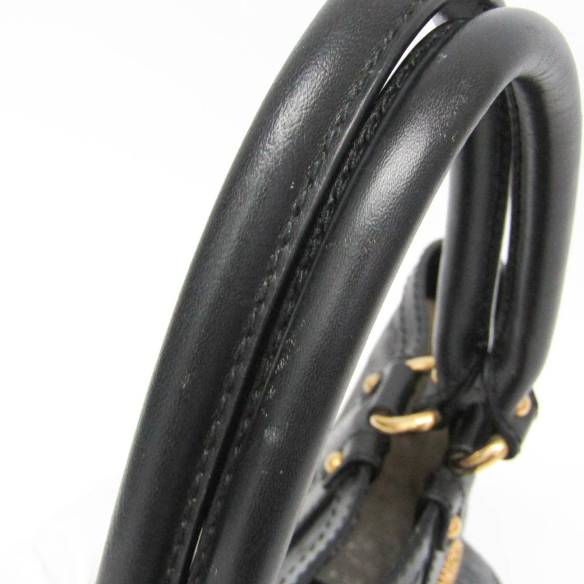 Gucci Gucci Guccissima Interlocking G Scarlet 269953 Women's Leather Handbag,Tote Bag Black Size ONE SIZE - 13 Thumbnail