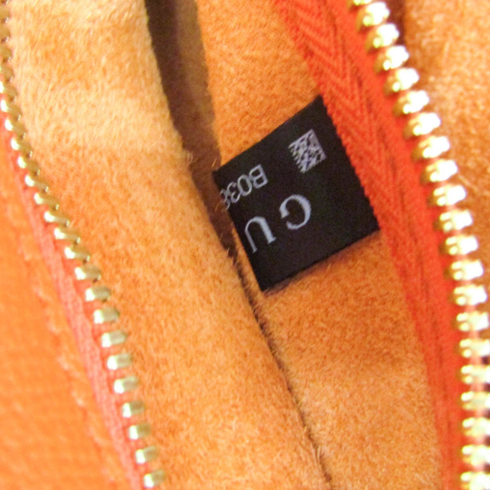 Gucci Gucci Logo Tote 674822 Women's Leather Handbag,Shoulder Bag Orange Size ONE SIZE - 16 Thumbnail