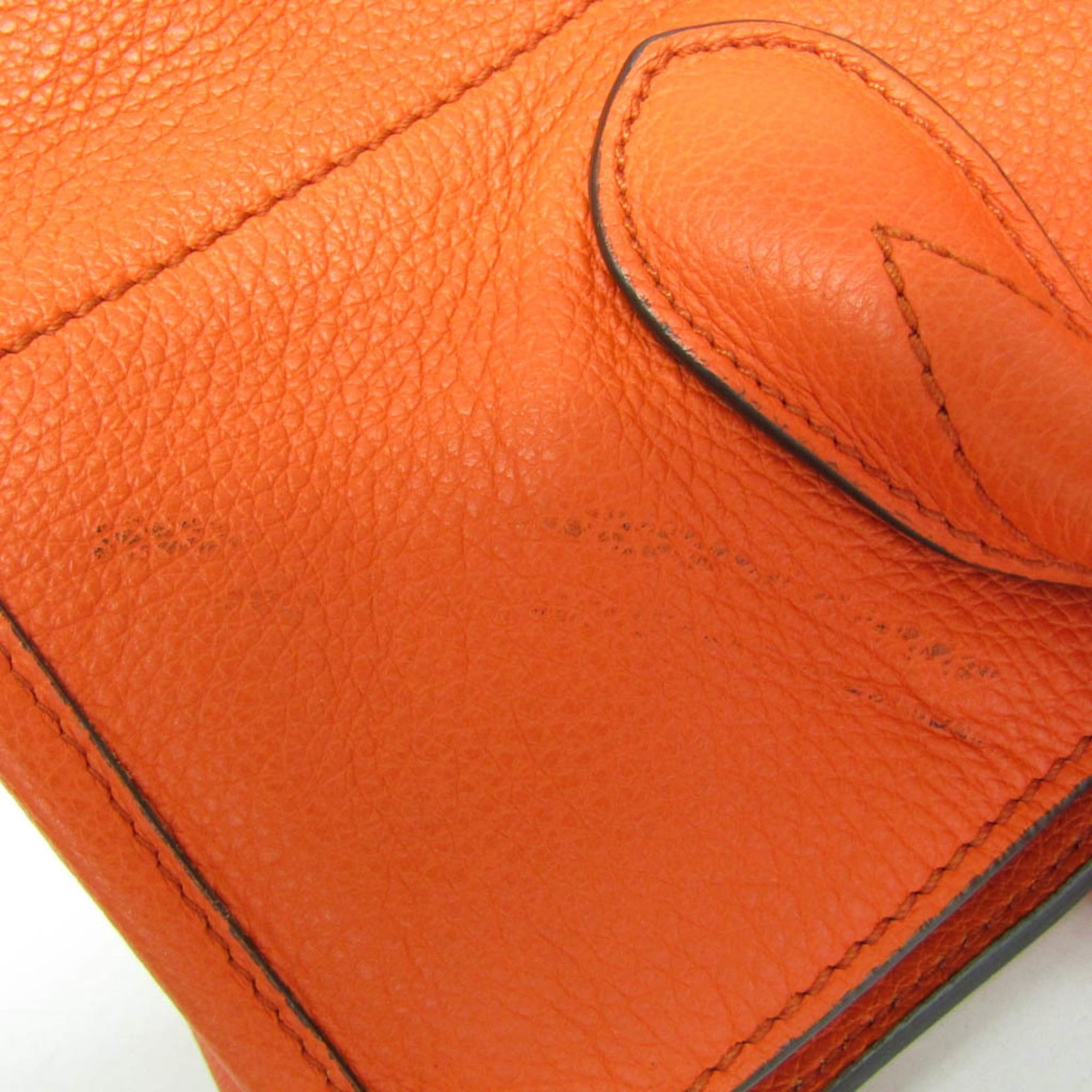 Gucci Gucci Logo Tote 674822 Women's Leather Handbag,Shoulder Bag Orange Size ONE SIZE - 9 Thumbnail