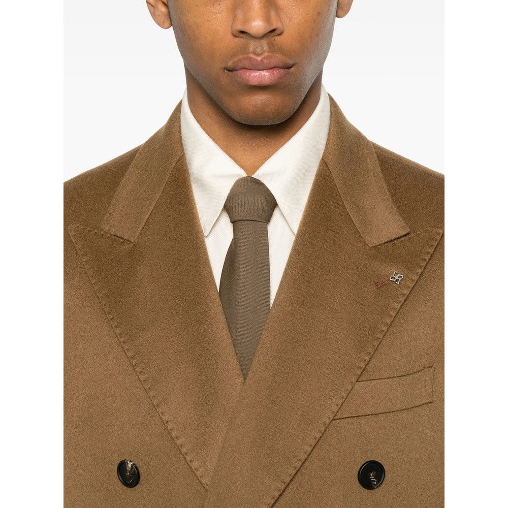 Tagliatore Tagliatore BROWN Coats - Double Breasted Coats Size US M / EU 48-50 / 2 - 3 Thumbnail