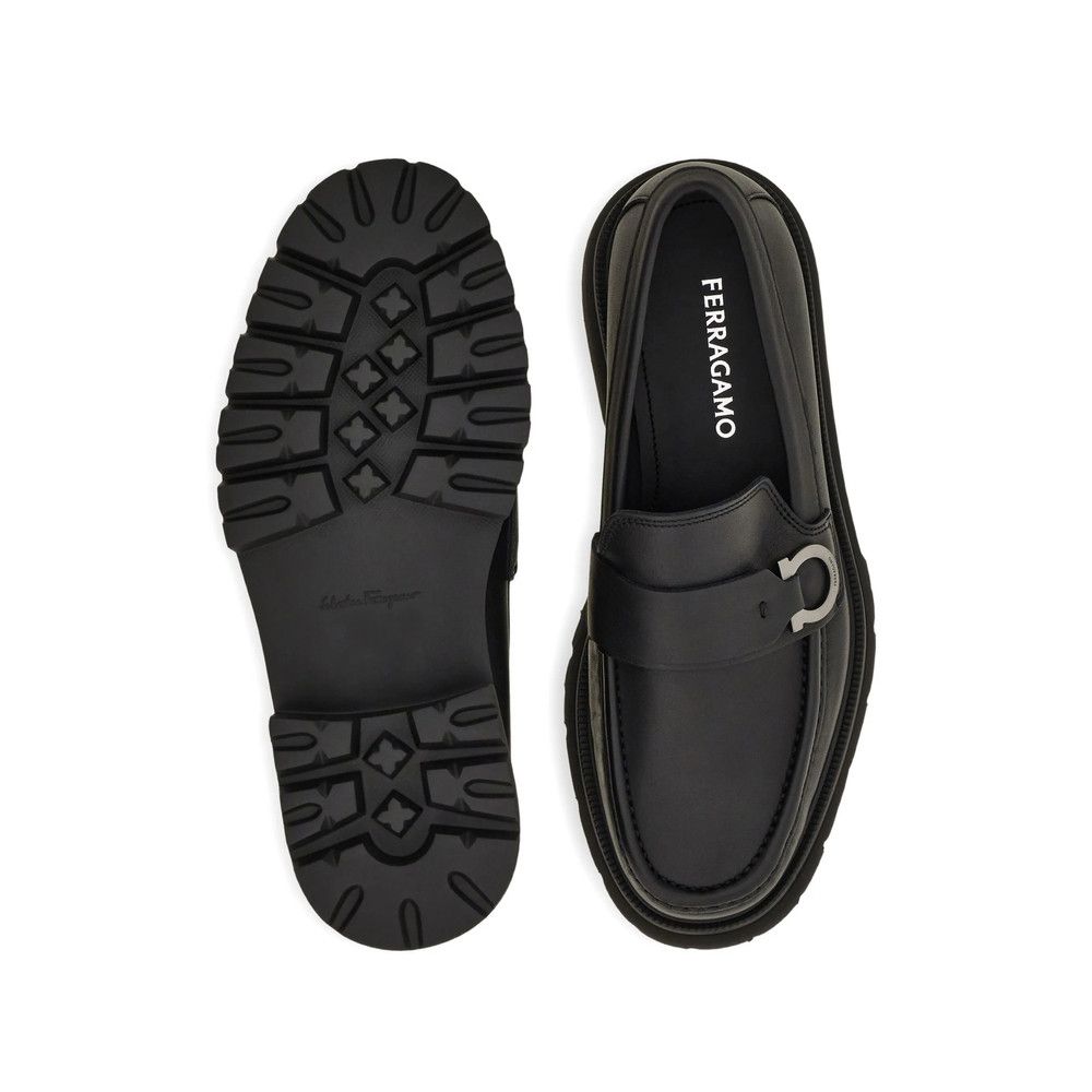 Salvatore Ferragamo Ferragamo BLACK Loafers Size US 12 / EU 45 - 5 Thumbnail