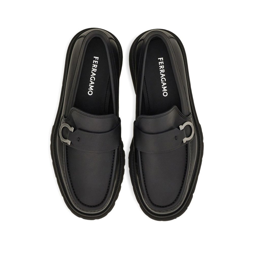 Salvatore Ferragamo Ferragamo BLACK Loafers Size US 12 / EU 45 - 3 Thumbnail