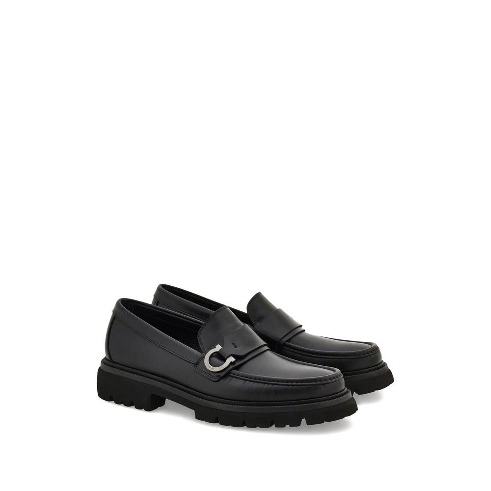 Salvatore Ferragamo Ferragamo BLACK Loafers Size US 9 / EU 42 - 4 Thumbnail
