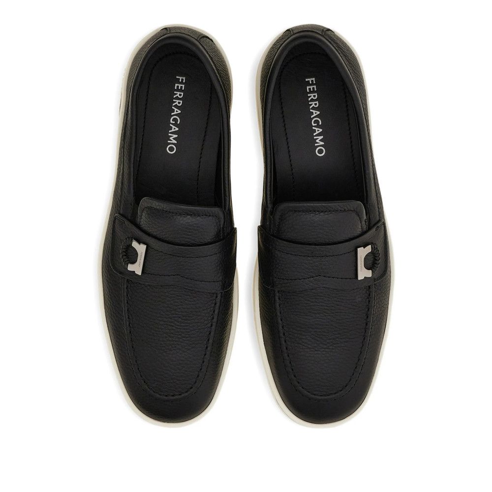 Salvatore Ferragamo Ferragamo BLACK Loafers Size US 12 / EU 45 - 2 Thumbnail