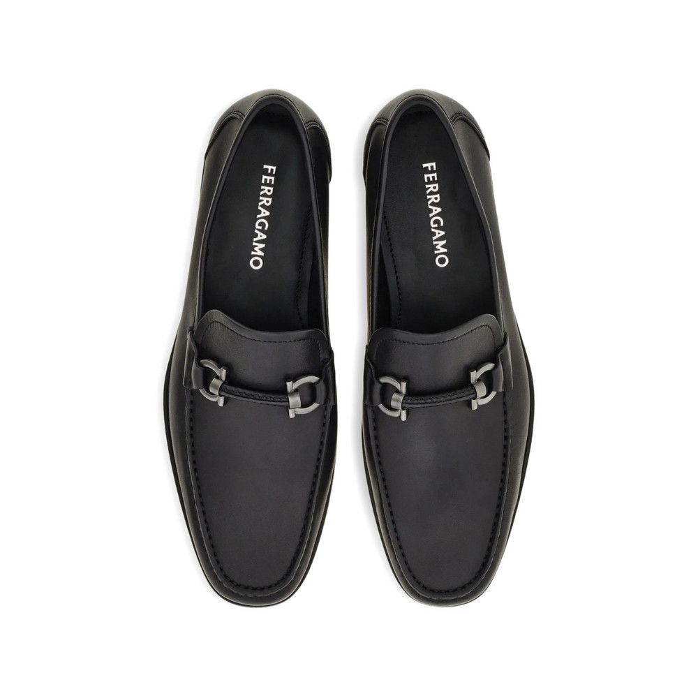 Salvatore Ferragamo Ferragamo BLACK Loafers Size US 12 / EU 45 - 2 Thumbnail