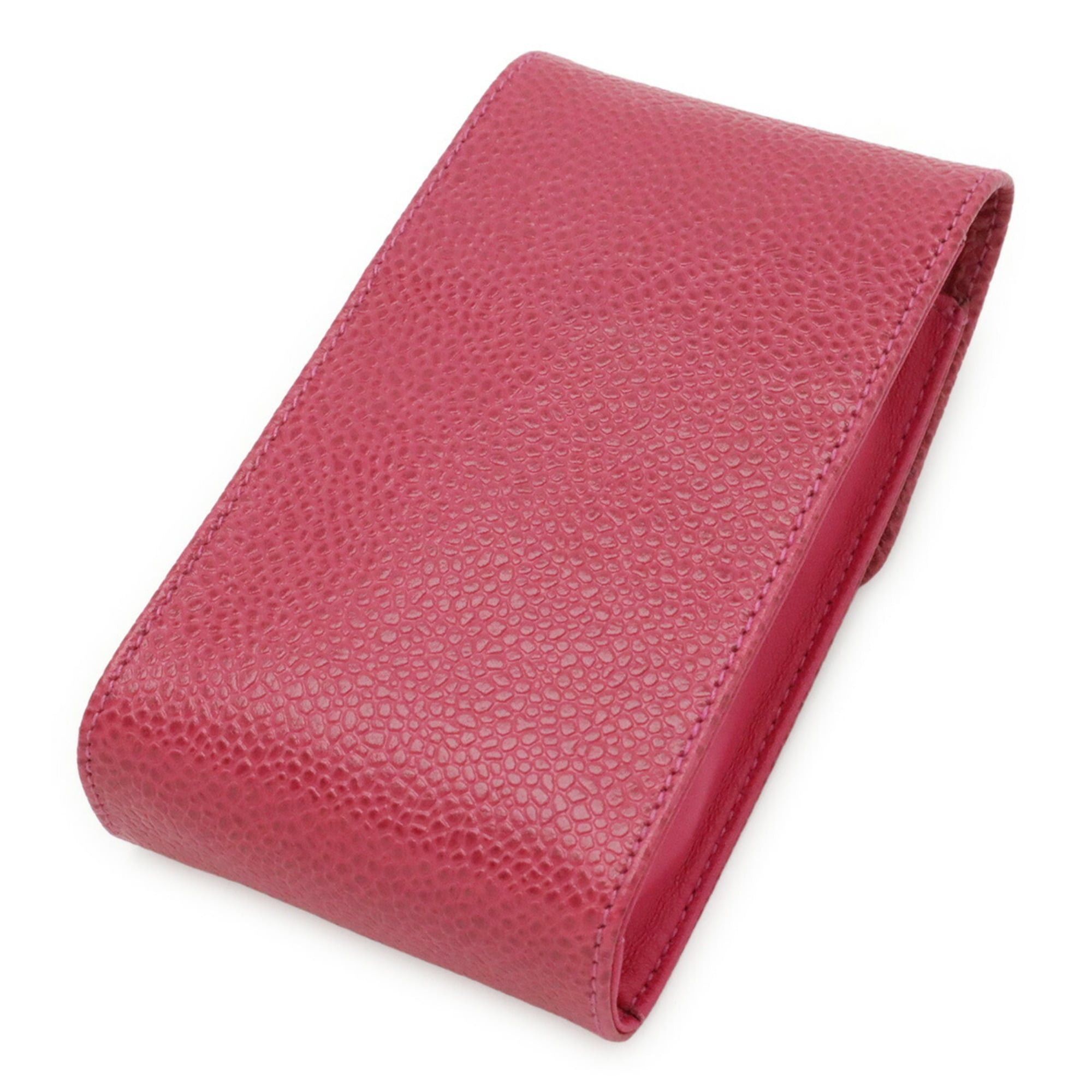 Chanel CHANEL Coco Mark Cigarette Case, Tobacco iQOS Handbag, Pouch, Caviar Leather, Fuchsia Pink Size ONE SIZE - 3 Thumbnail
