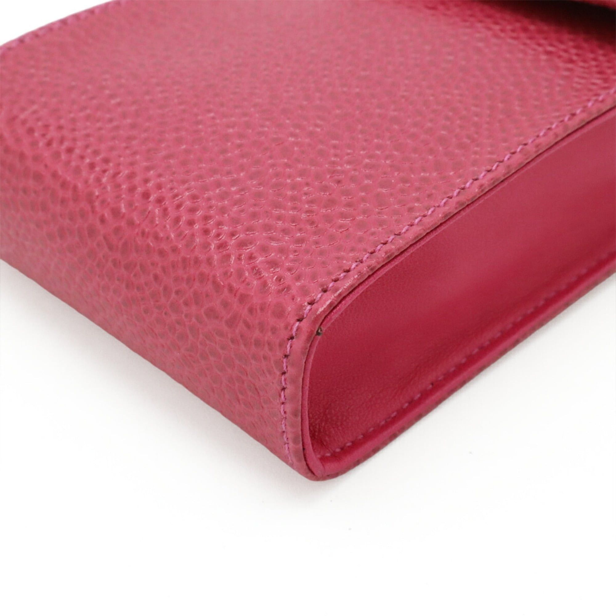 Chanel CHANEL Coco Mark Cigarette Case, Tobacco iQOS Handbag, Pouch, Caviar Leather, Fuchsia Pink Size ONE SIZE - 4 Thumbnail