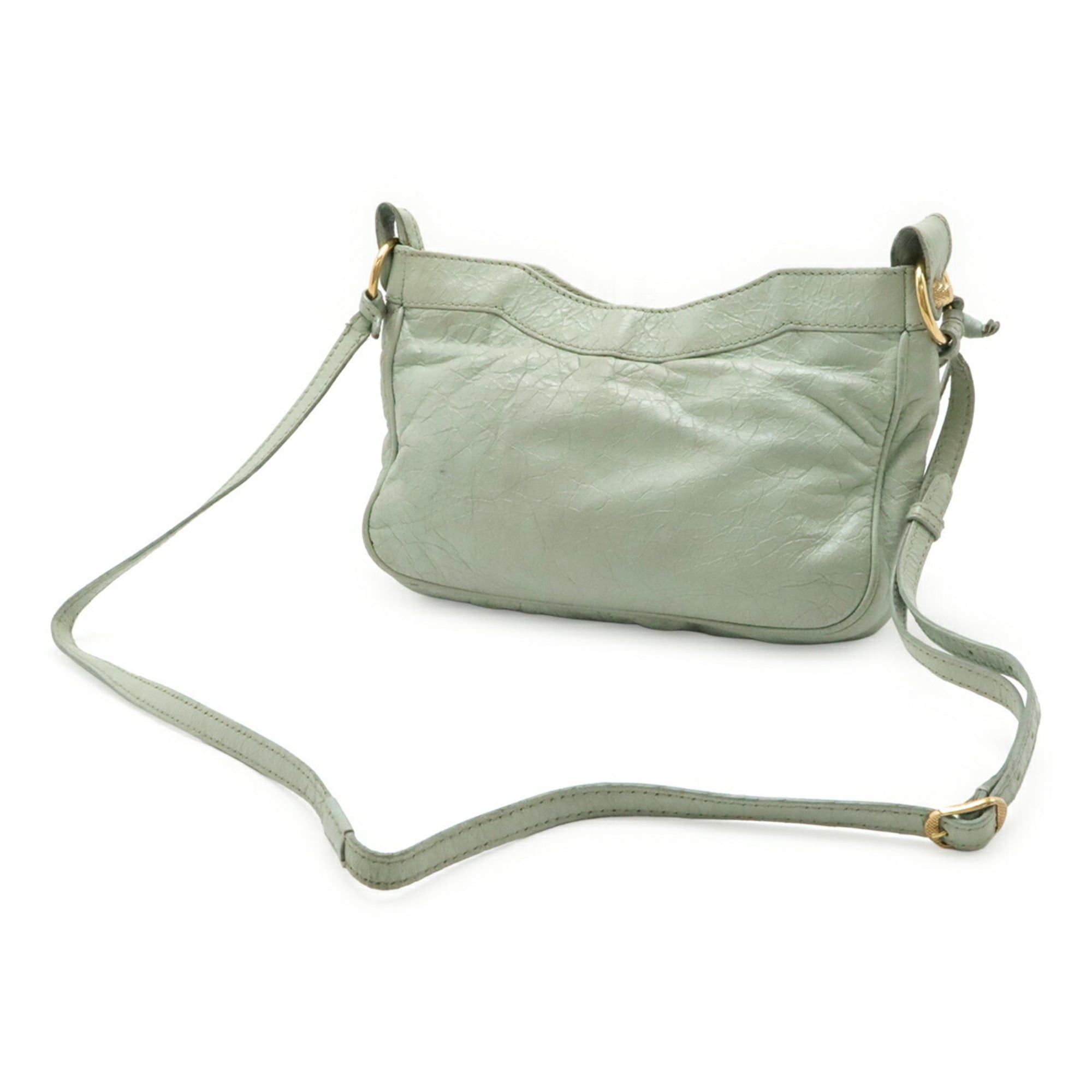 Balenciaga BALENCIAGA Giant Hip Shoulder Bag, Pouch, Clutch Leather, Light Green, Item No. 237203 Size ONE SIZE - 3 Thumbnail